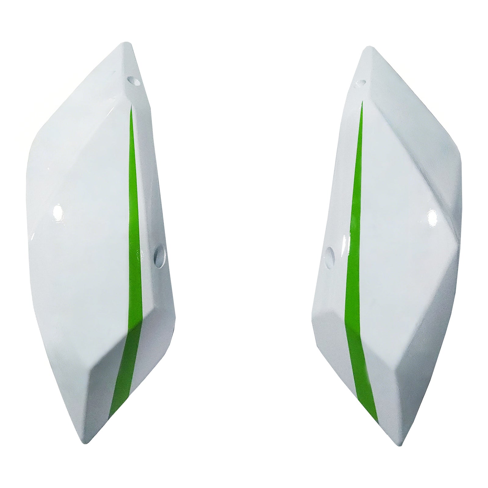 Amotopart 2015-2022 Ninja H2 Kawasaki White&Green Stripe Fairing Kit