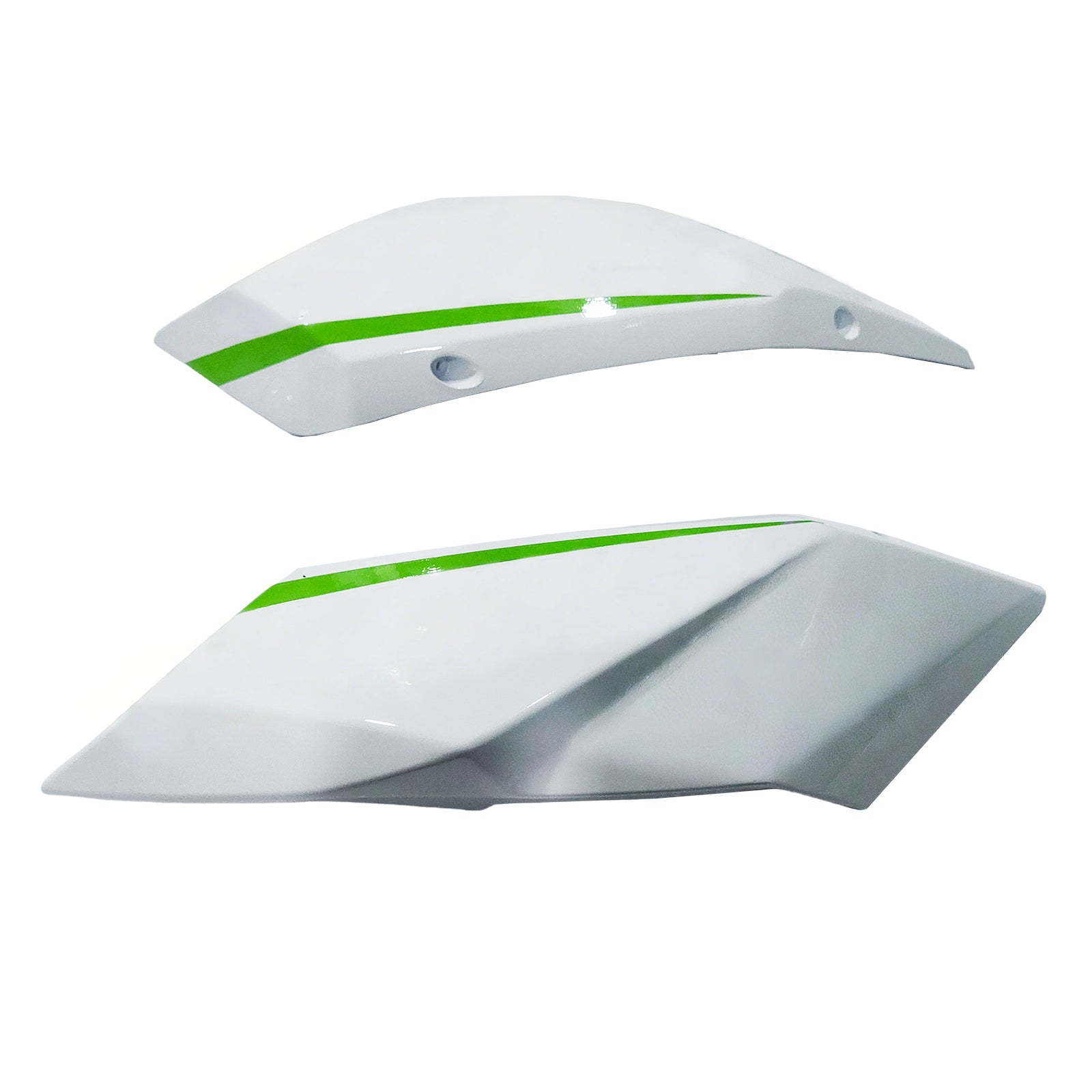 Amotopart 2015-2022 Ninja H2 Kawasaki White&Green Stripe Fairing Kit