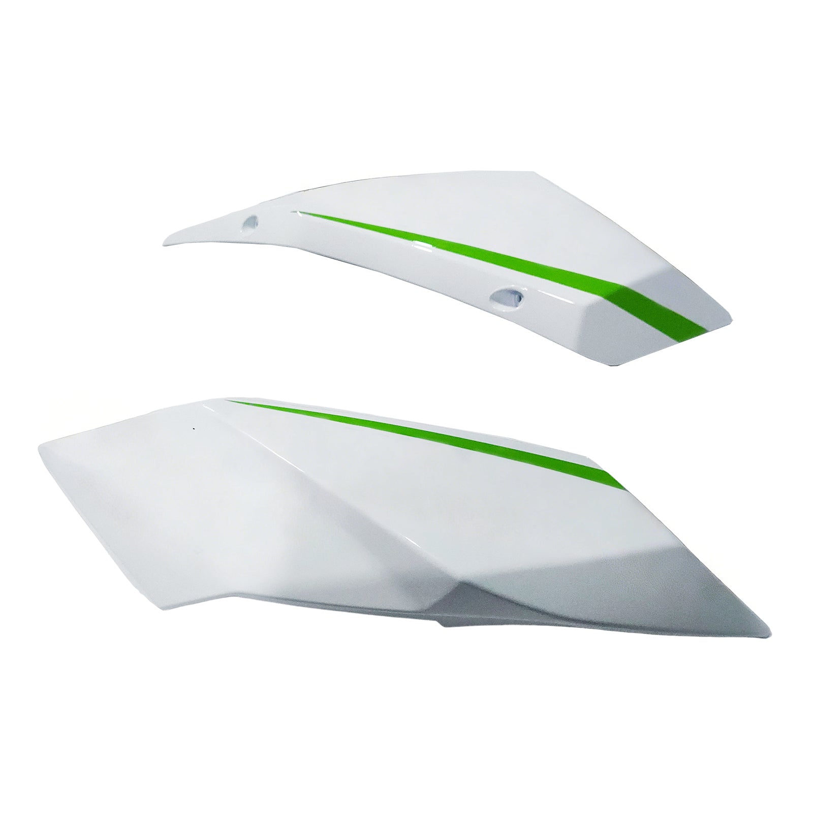 Amotopart 2015-2022 Ninja H2 Kawasaki White&Green Stripe Fairing Kit
