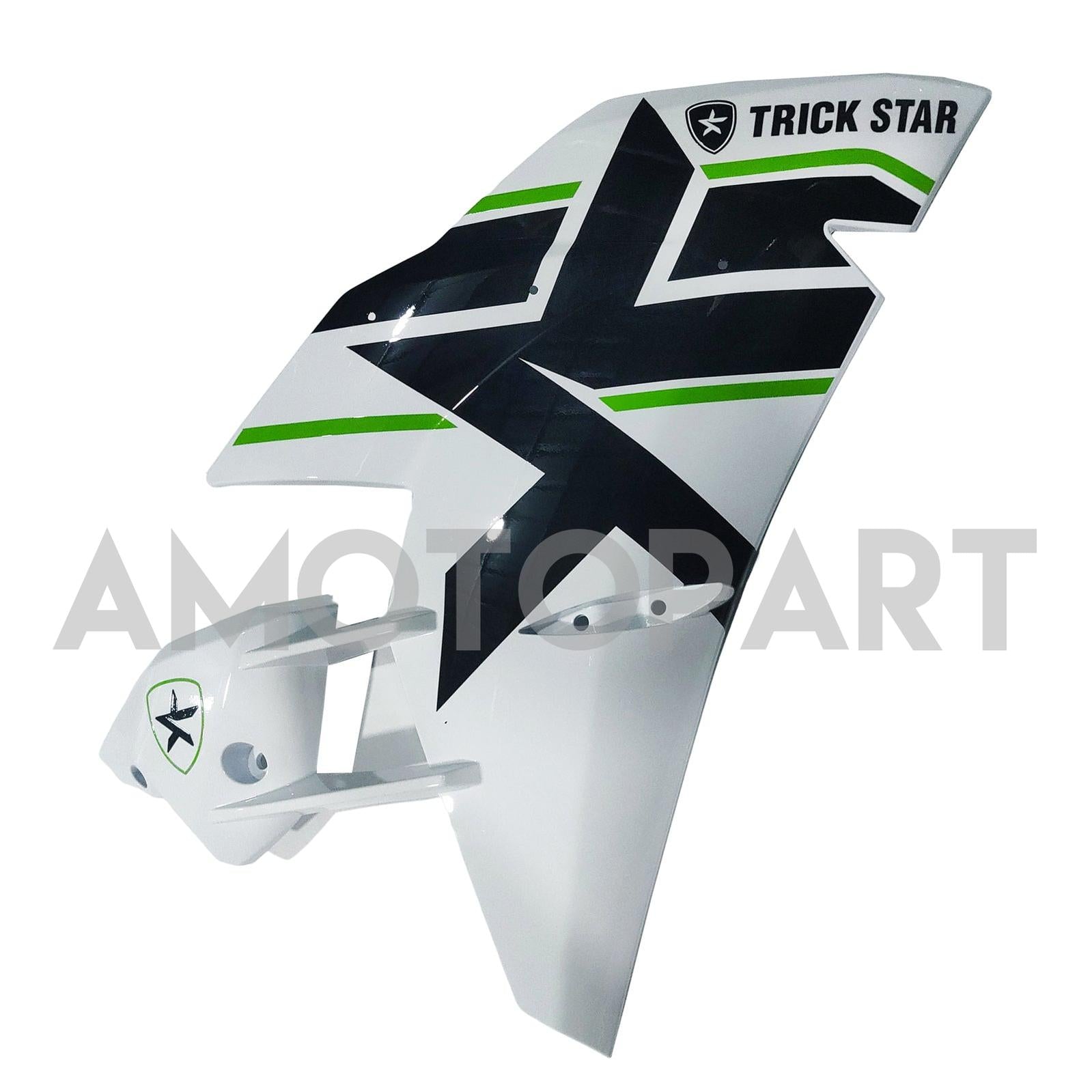 Amotopart 2015-2022 Ninja H2 Kawasaki White&Green Stripe Fairing Kit