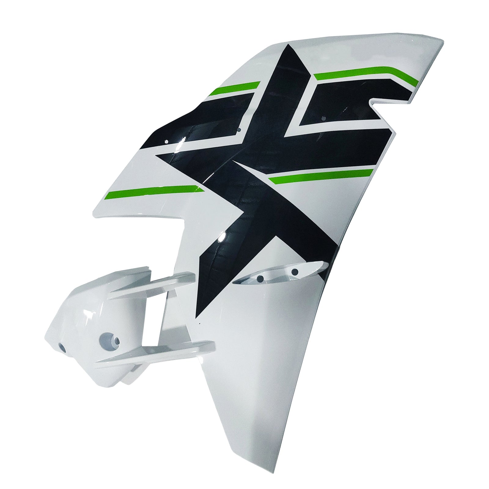 Amotopart 2015-2022 Ninja H2 Kawasaki White&Green Stripe Fairing Kit