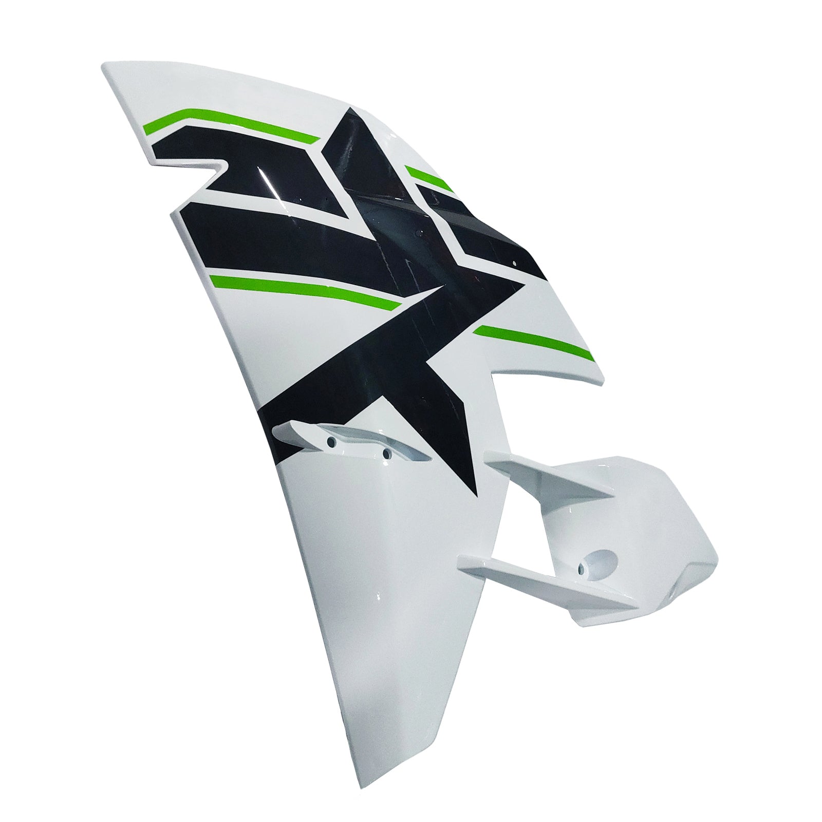 Amotopart 2015-2022 Ninja H2 Kawasaki White&Green Stripe Fairing Kit