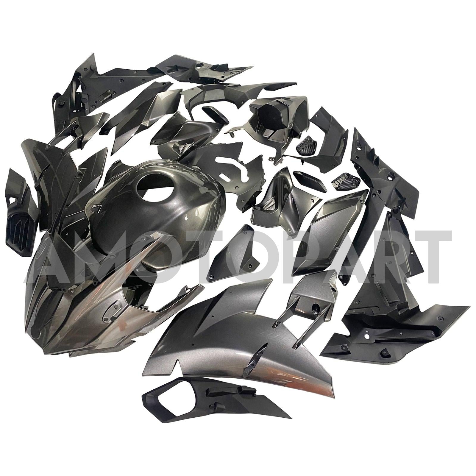 Amotopart 2015-2022 Kawasaki Ninja H2 Grey Fairing Kit