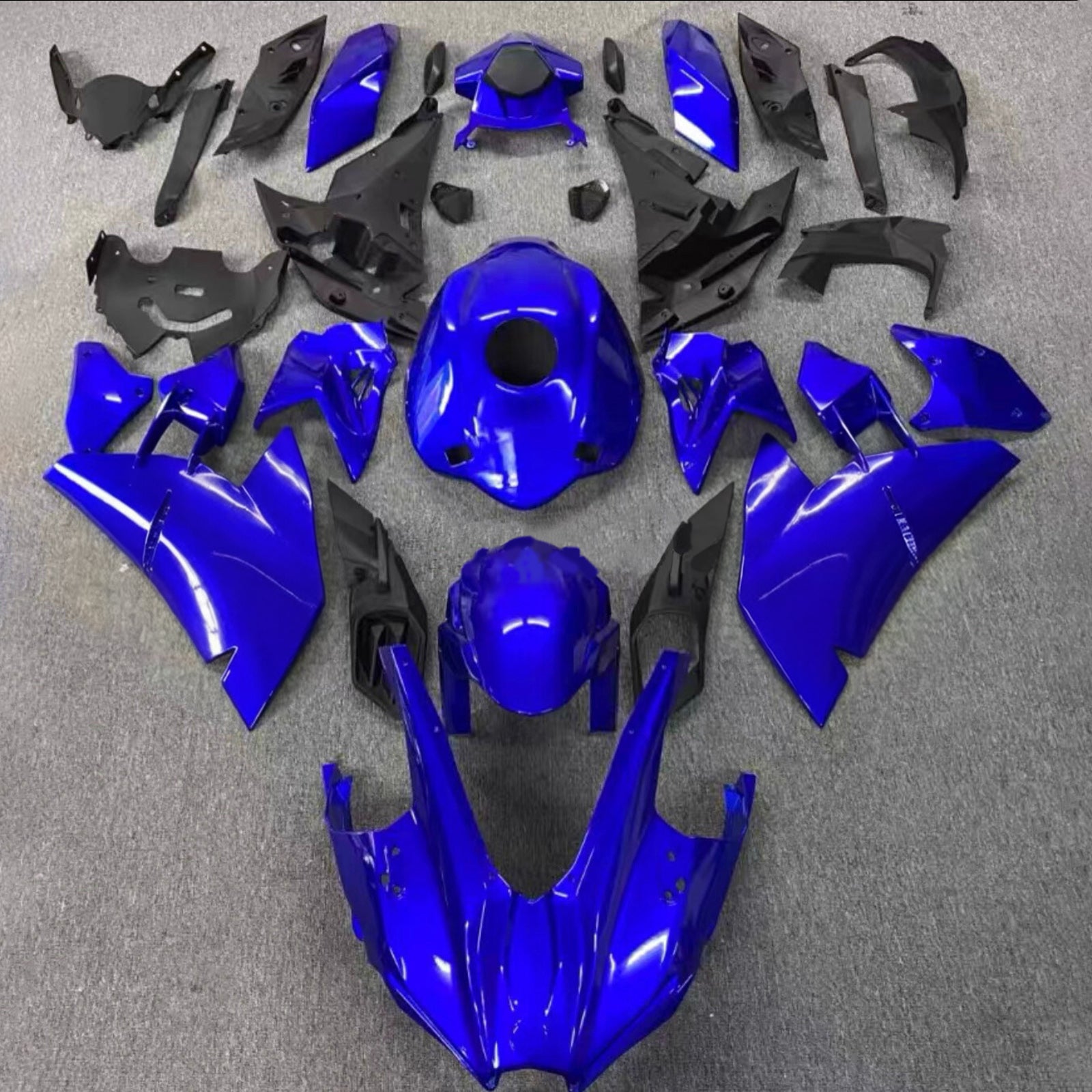 Amotopart 2015-2025 Kawasaki Ninja H2 Blue Fairing Kit