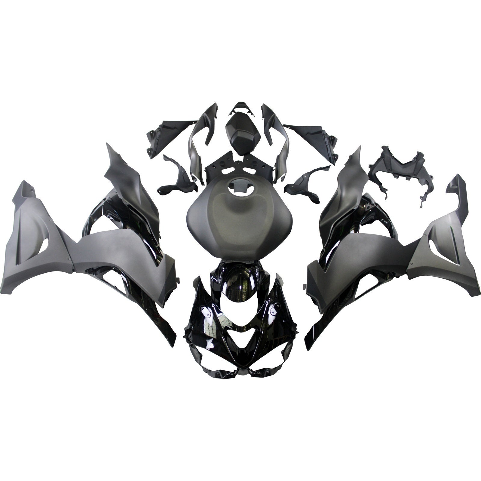 Amotopart 2024-2026 Kawasaki ZX6R Grey Fairing Kit