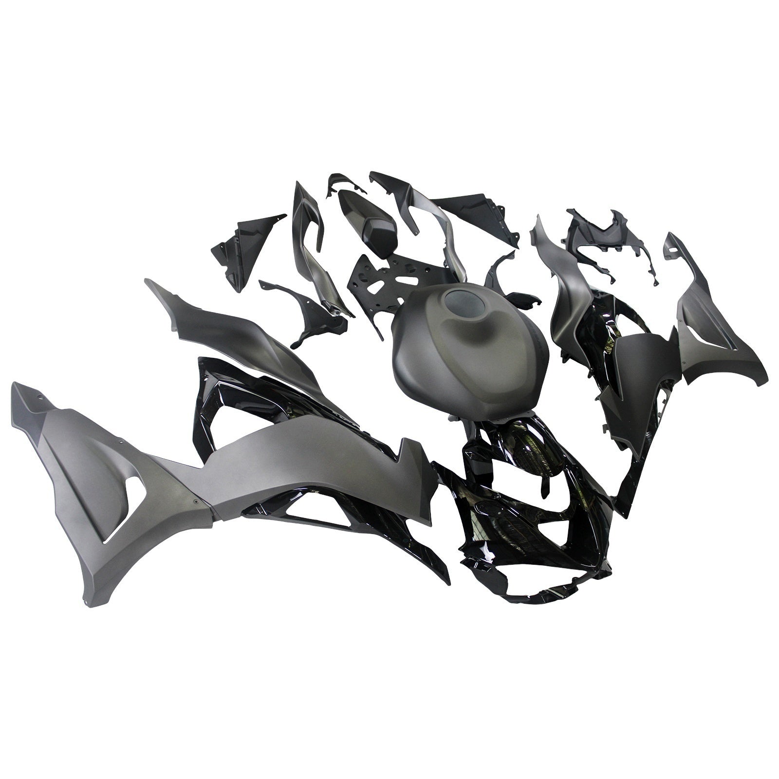 Amotopart 2024-2026 Kawasaki ZX6R Grey Fairing Kit
