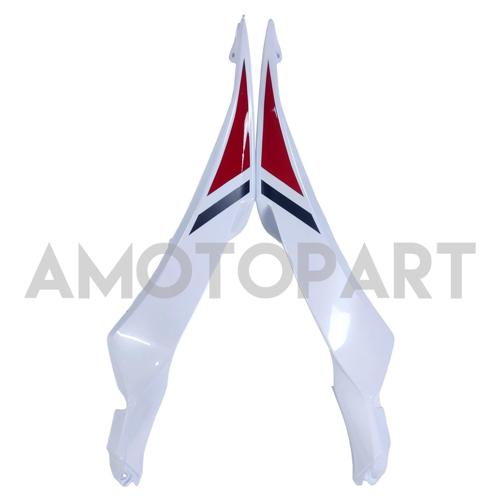 Amotopart 2024-2025 Kawasaki ZX6R Pearl White Fairing Zestaw