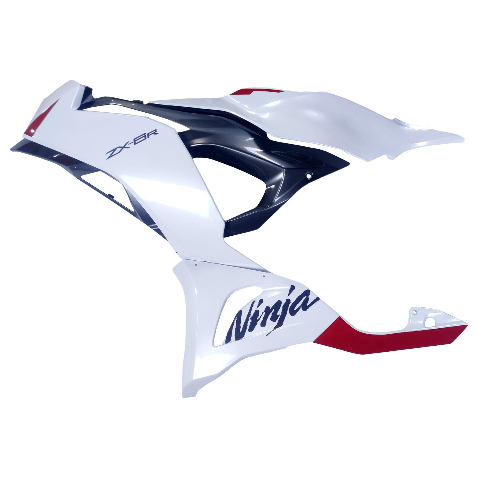 Amotopart 2024-2026 Kawasaki ZX6R Pearl White Fairing Kit