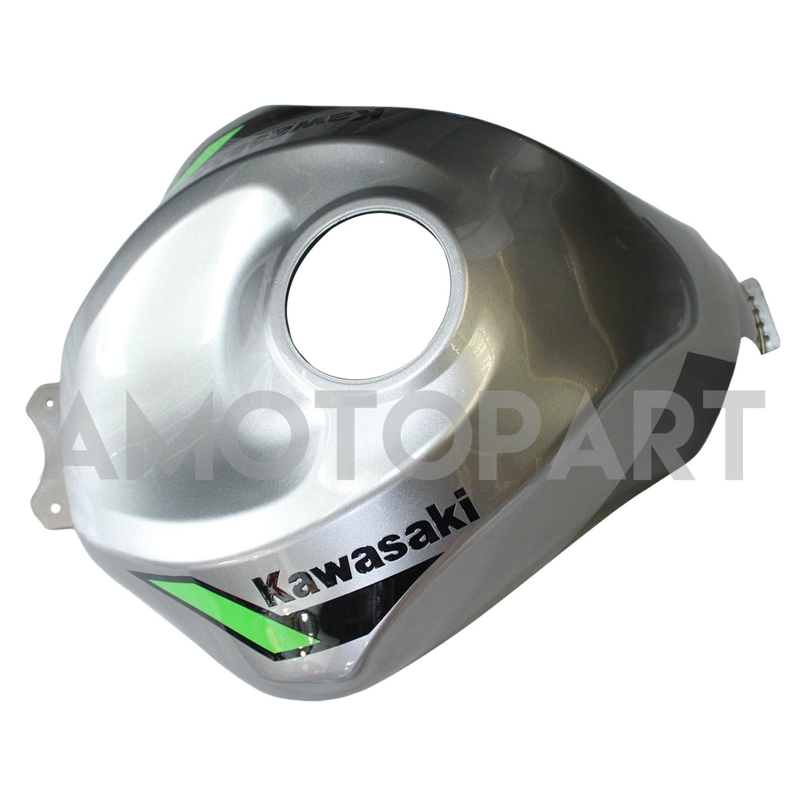 Amotopart 2024-2025 Kawasaki ZX6R Kit de carénage vert gris noir