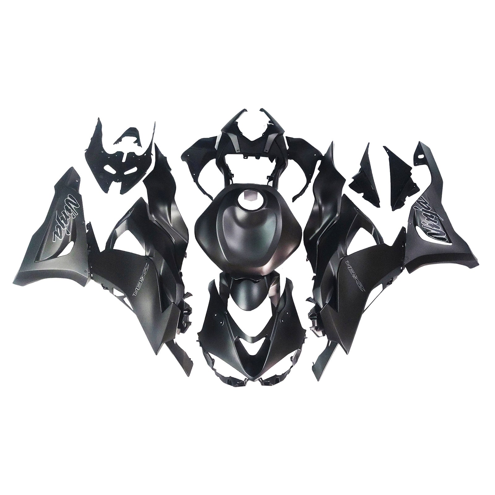 Amotopart 2024-2026 Kawasaki ZX6R Matte Black Fairing Kit