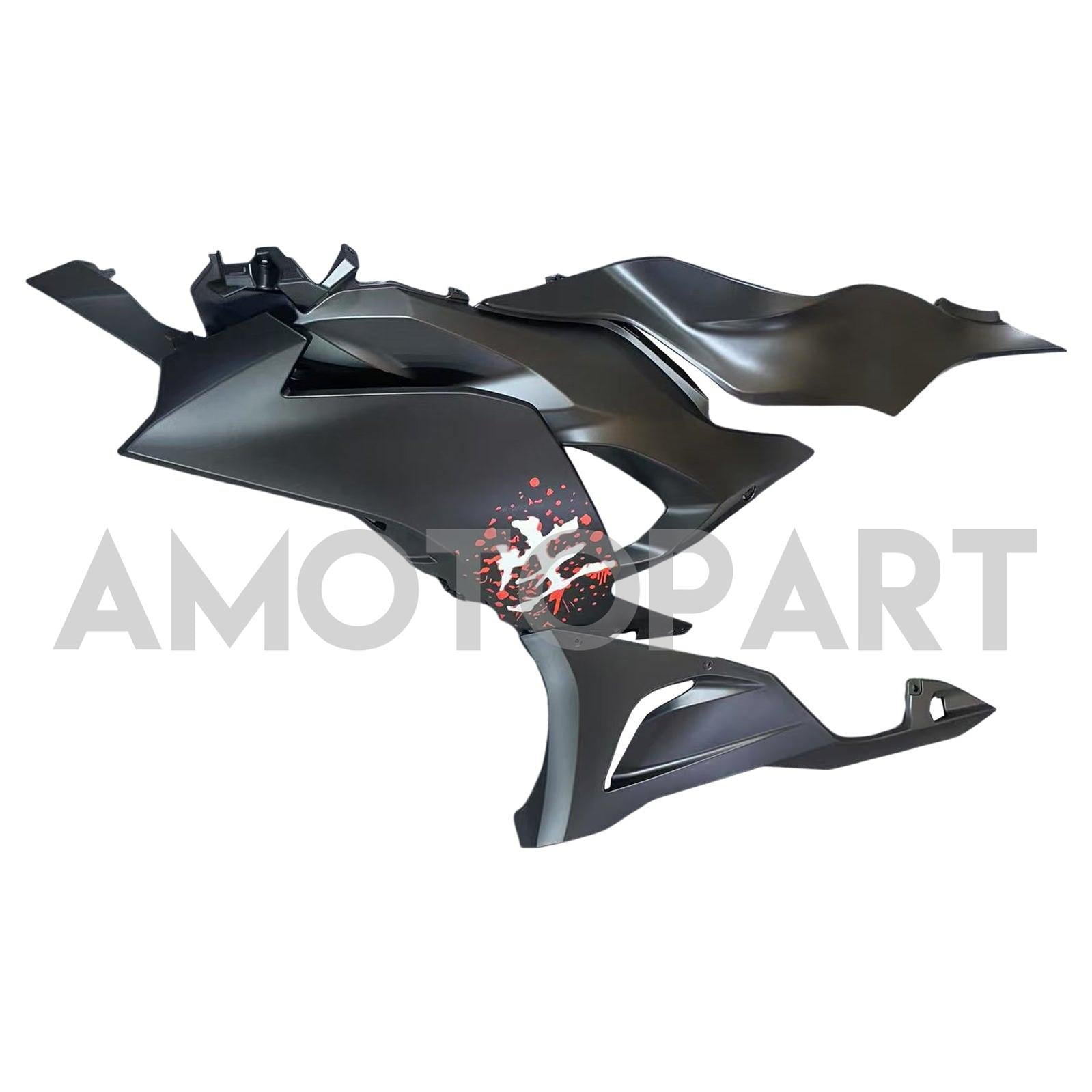 Amotopart 2024-2025 Kawasaki ZX6R Cherry Fairing Kit