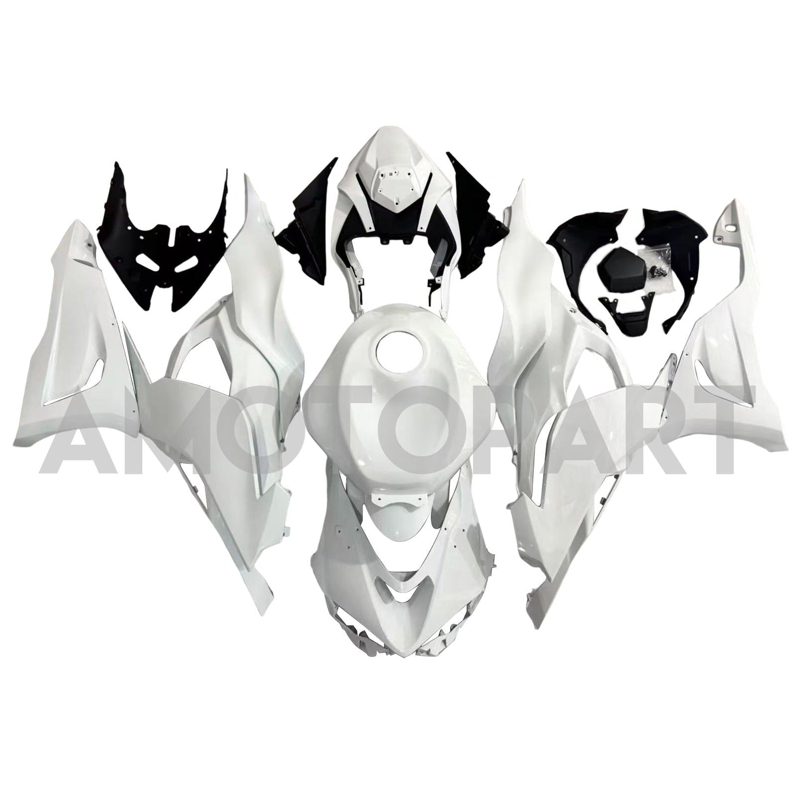 Amotopart 2024-2025 Kawasaki ZX-6R White  Fairing Kit