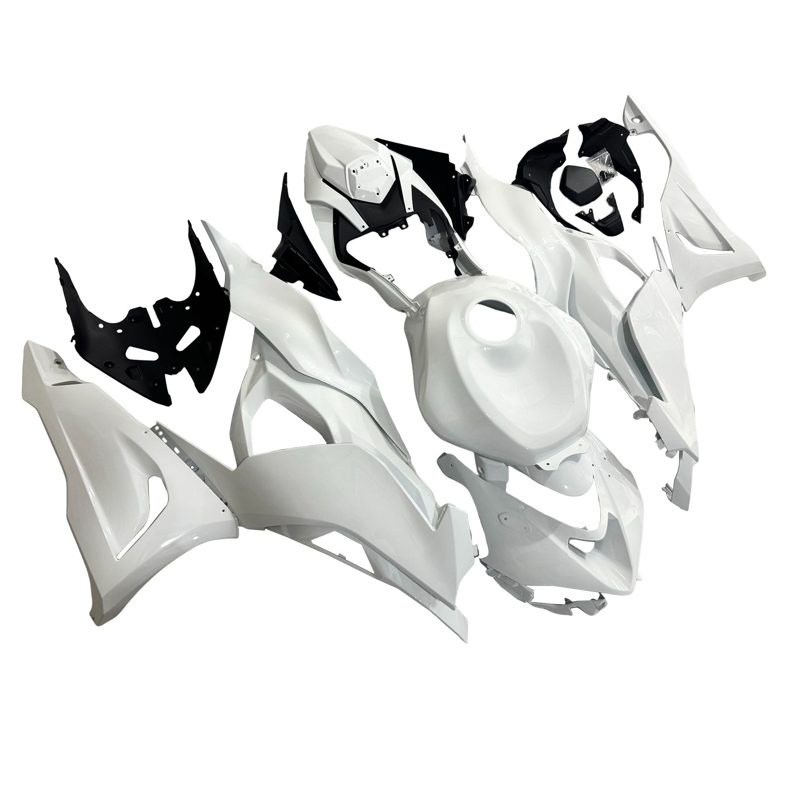 Amotopart 2024-2025 Kawasaki ZX-6R White  Fairing Kit