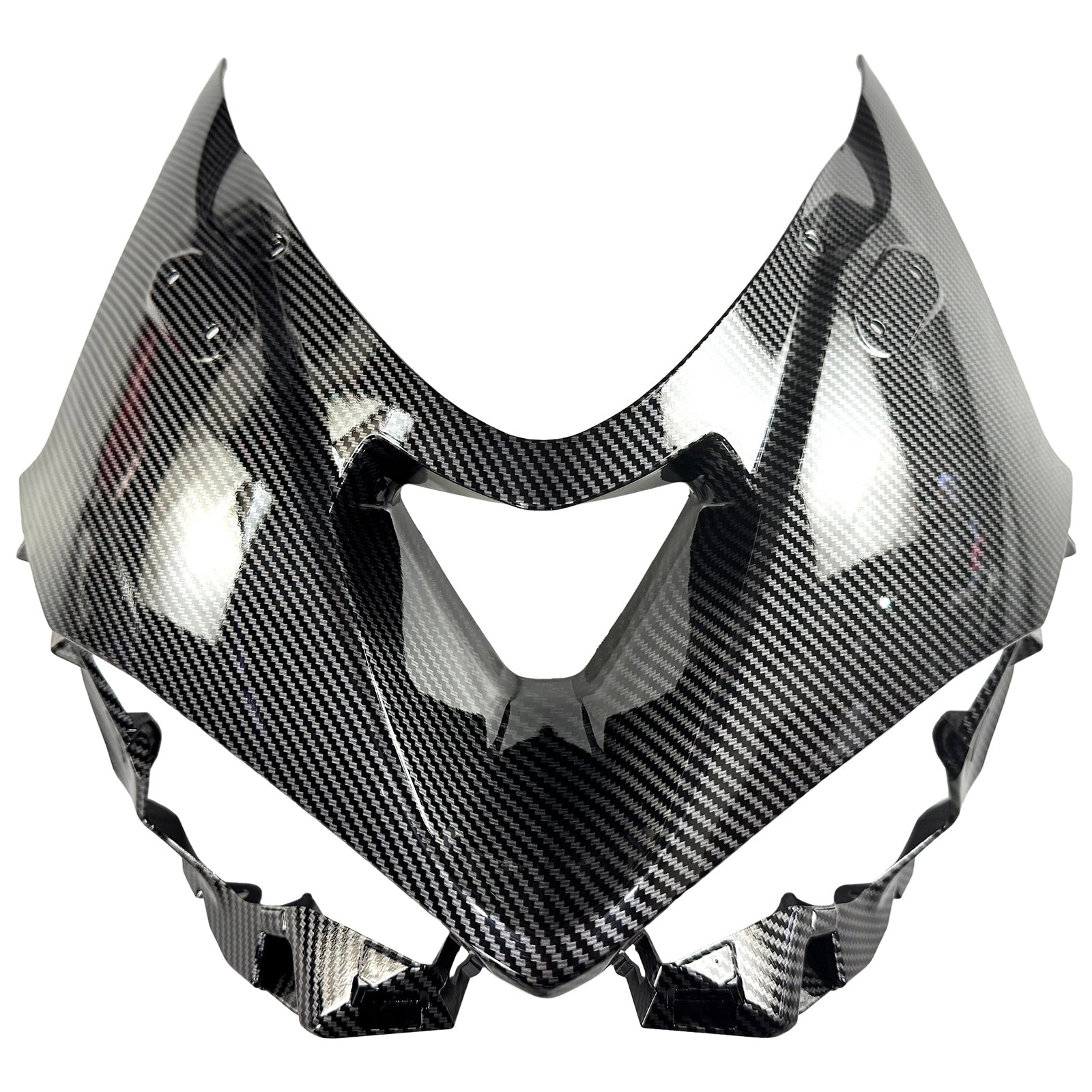 Amotopart 2024-2026 Kawasaki ZX-6R Red Carbon Fiber Pattern Fairing Kit