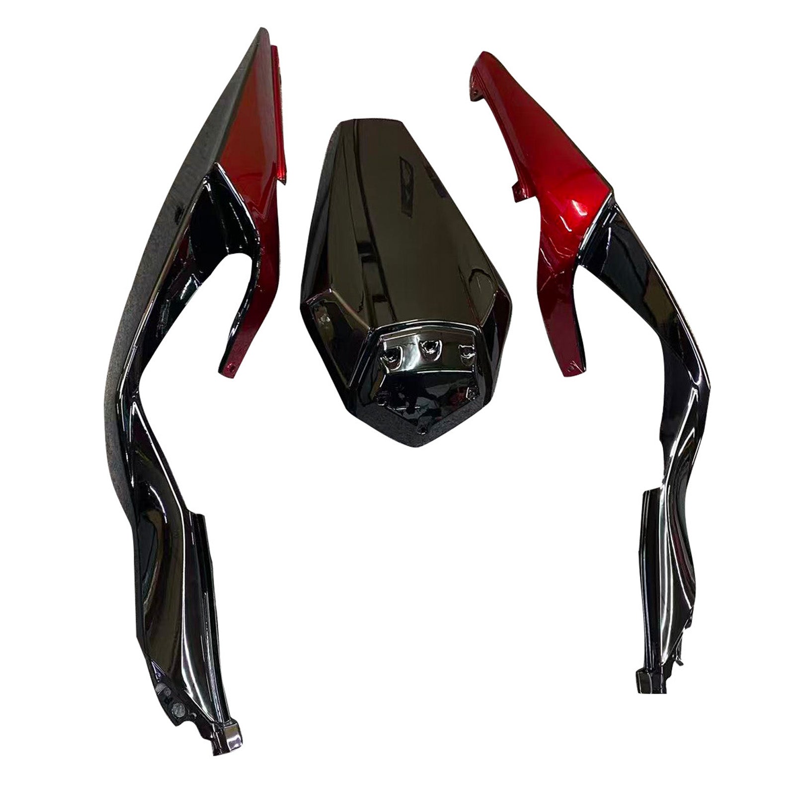 Amotopart 2024-2025 Kawasaki ZX-6R Red Black Fairing Kit