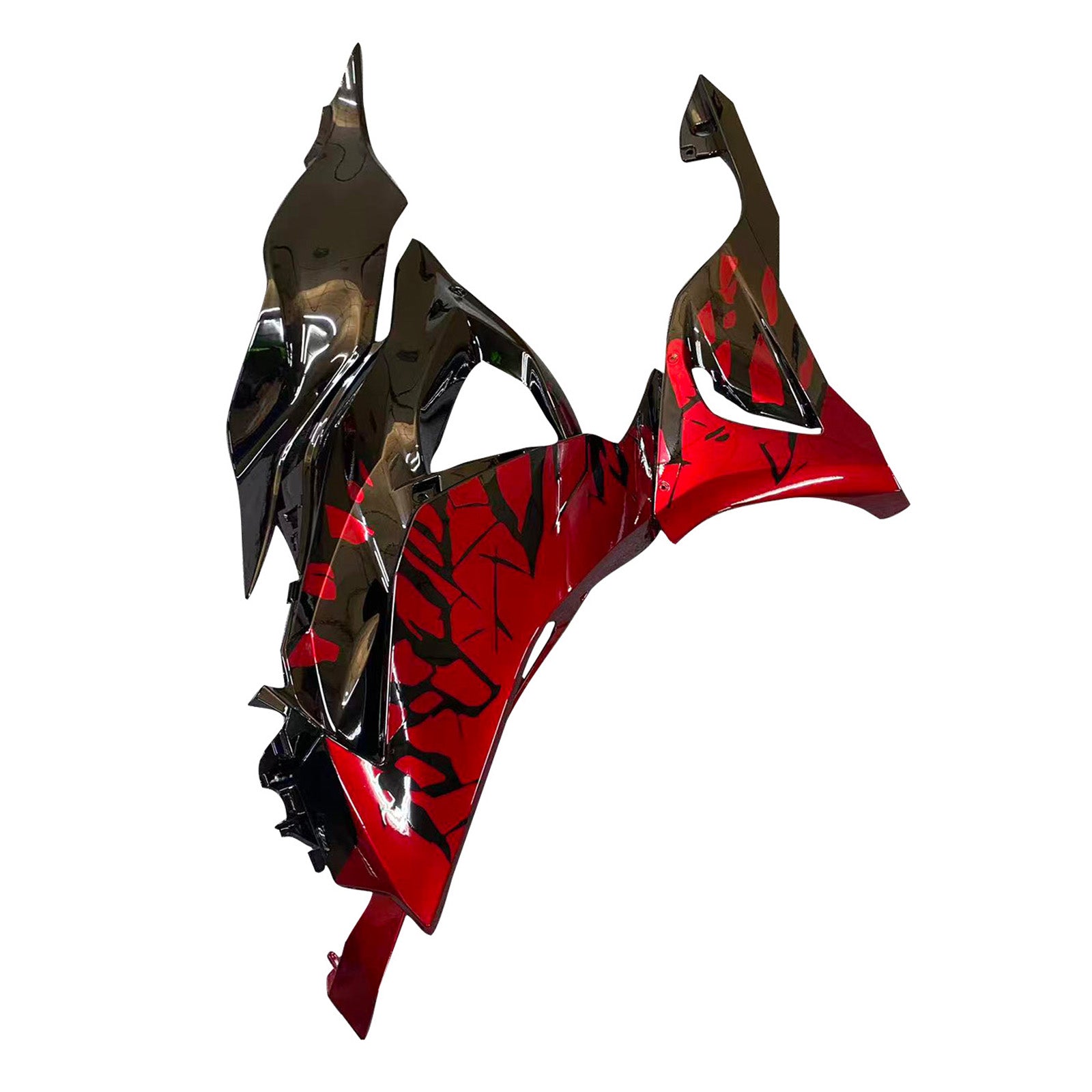 Amotopart 2024-2025 Kawasaki ZX-6R Red Black Fairing Kit