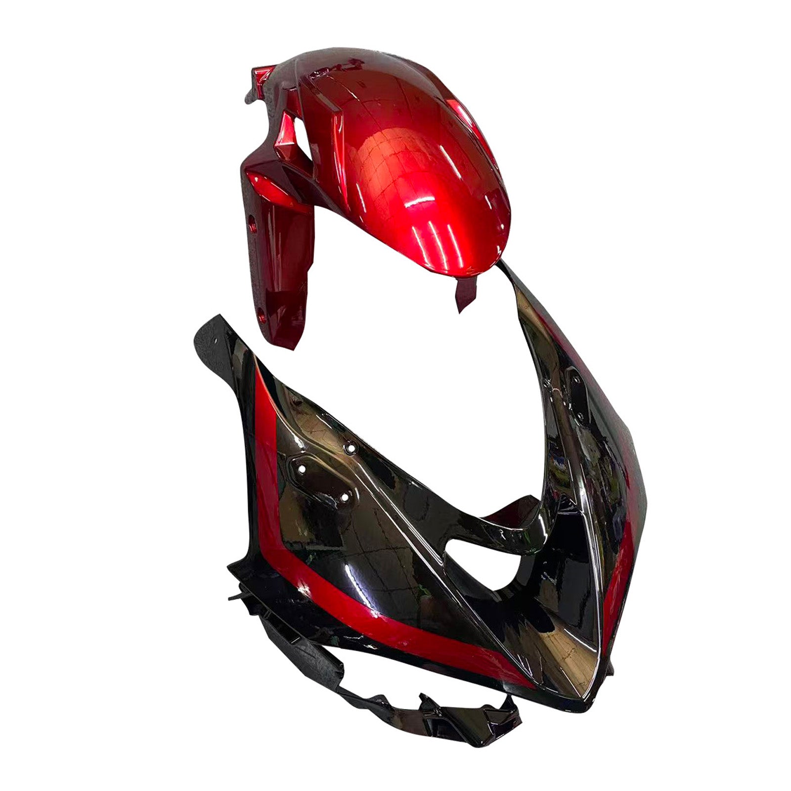 Amotopart 2024-2025 Kawasaki ZX-6R Red Black Fairing Kit