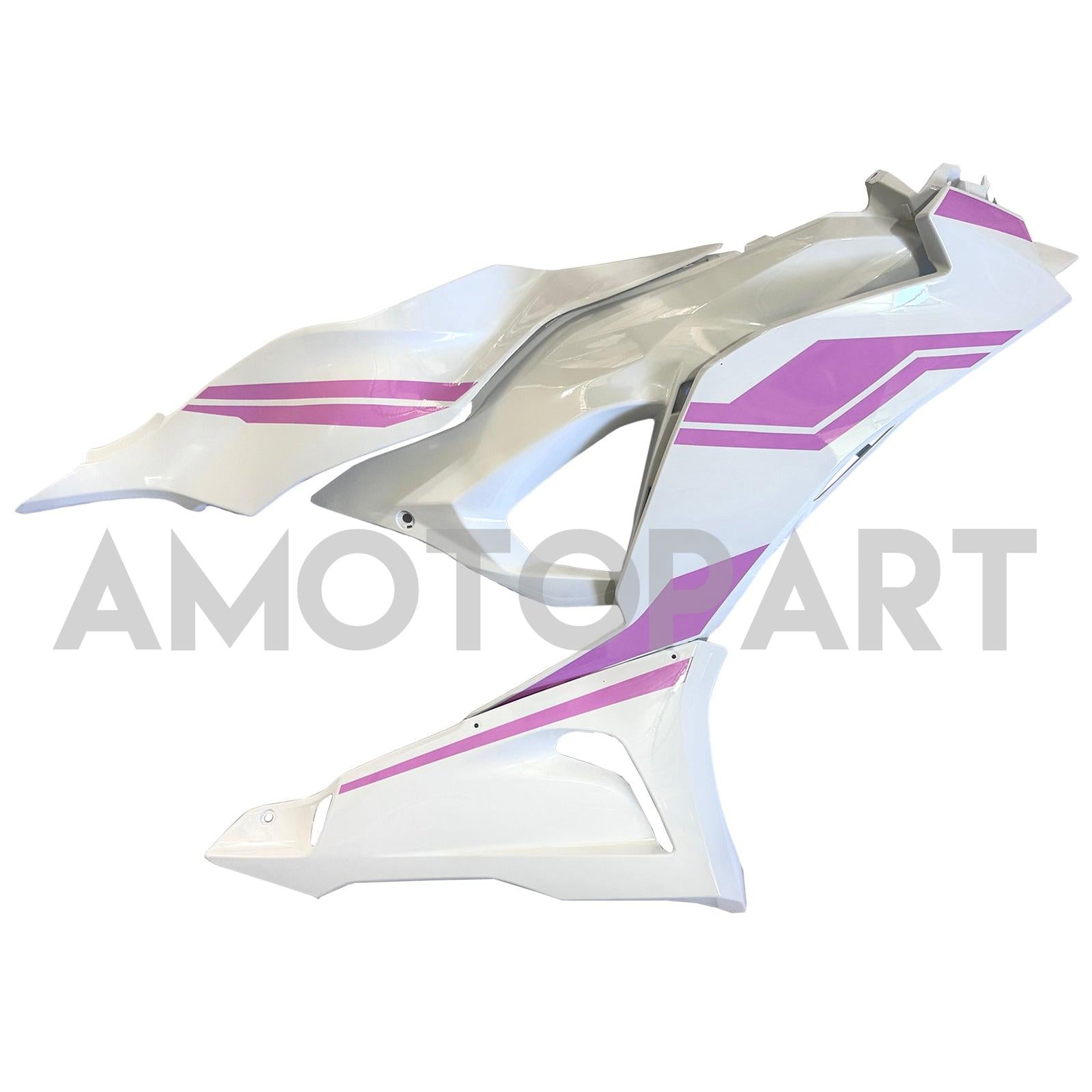 Amotopart 2024-2026 Kawasaki ZX-6R White Pink Fairing Kit