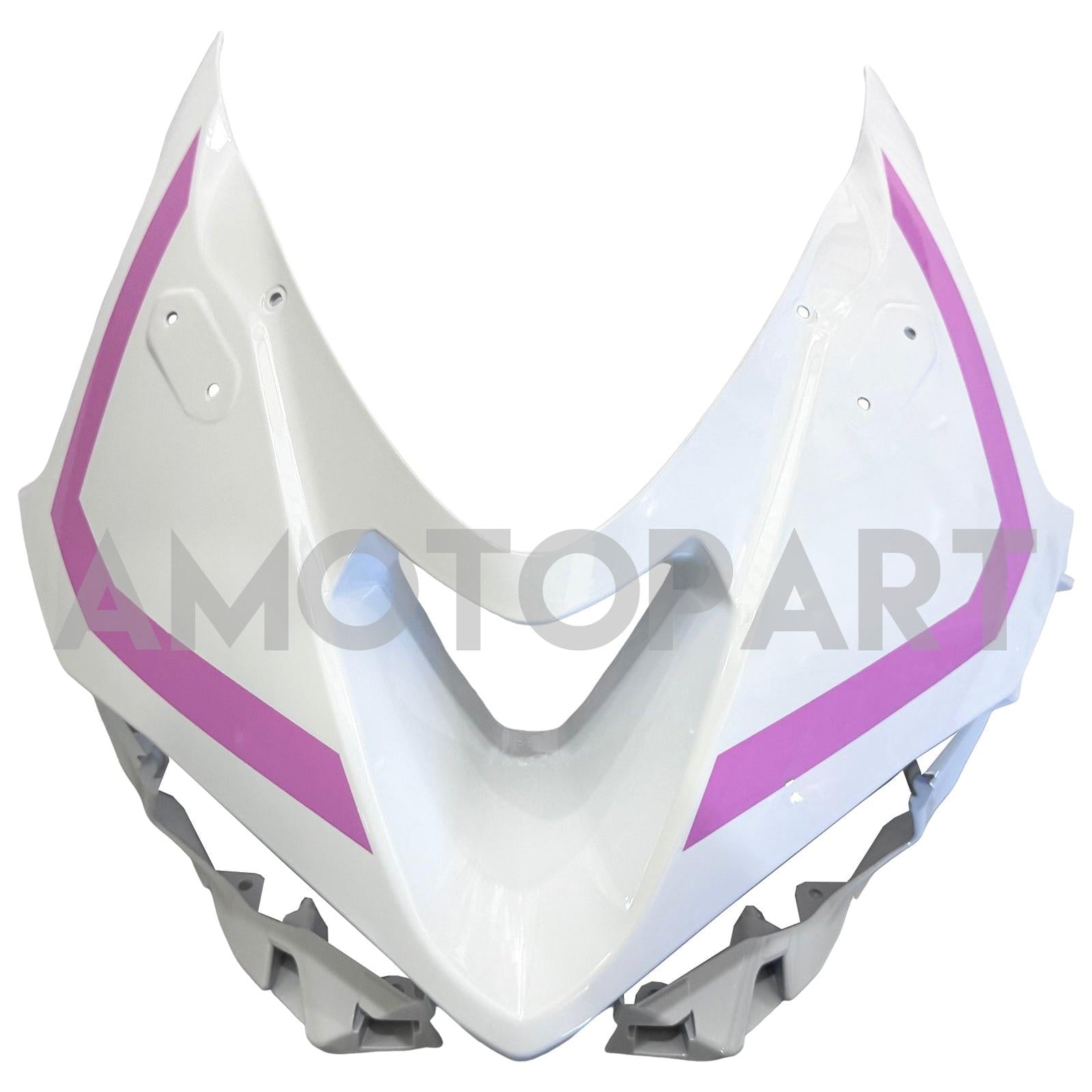 Amotopart 2024-2026 Kawasaki ZX-6R White Pink Fairing Kit