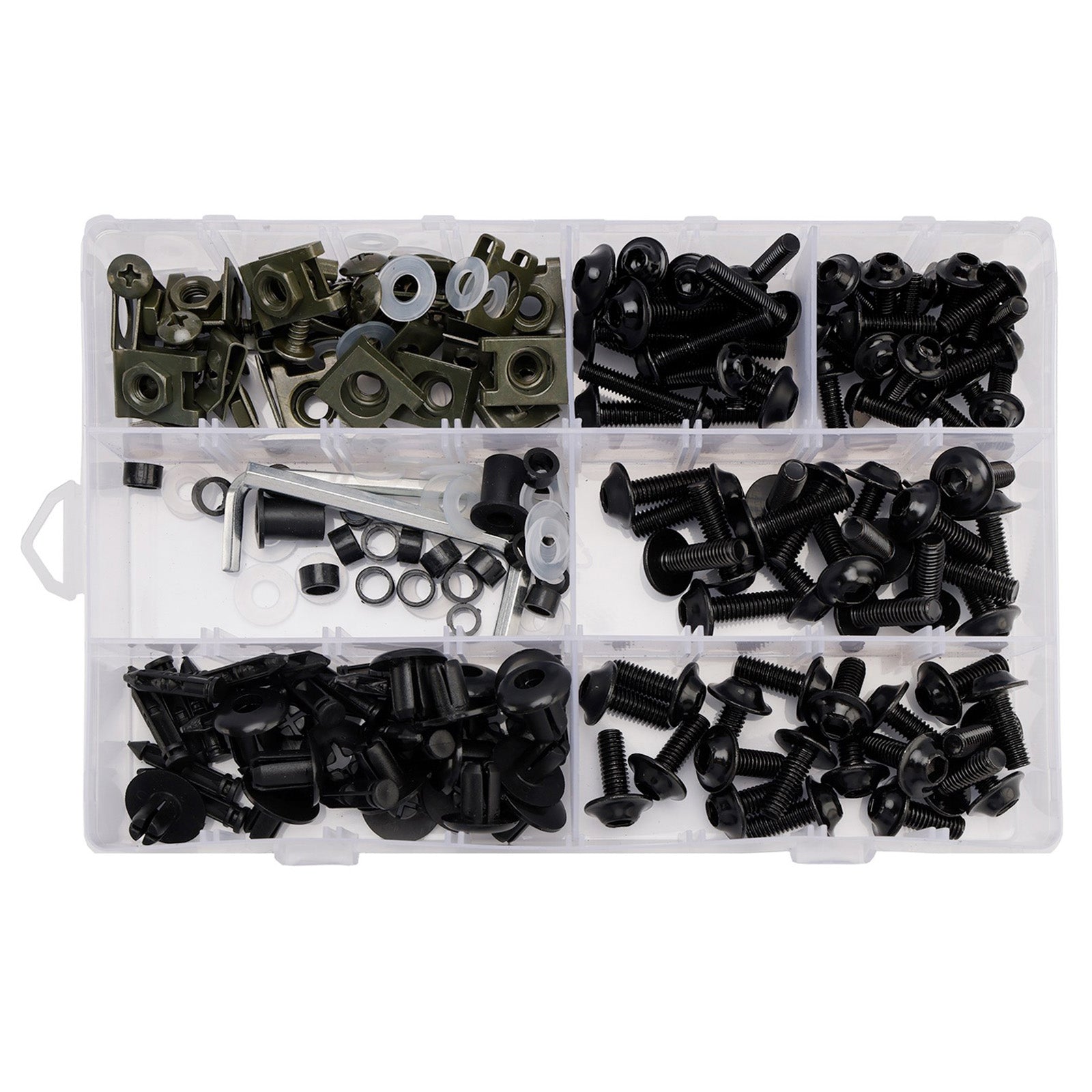 Amotopart 2024-2026 Kawasaki ZX-6R Black Grey Fairing Kit
