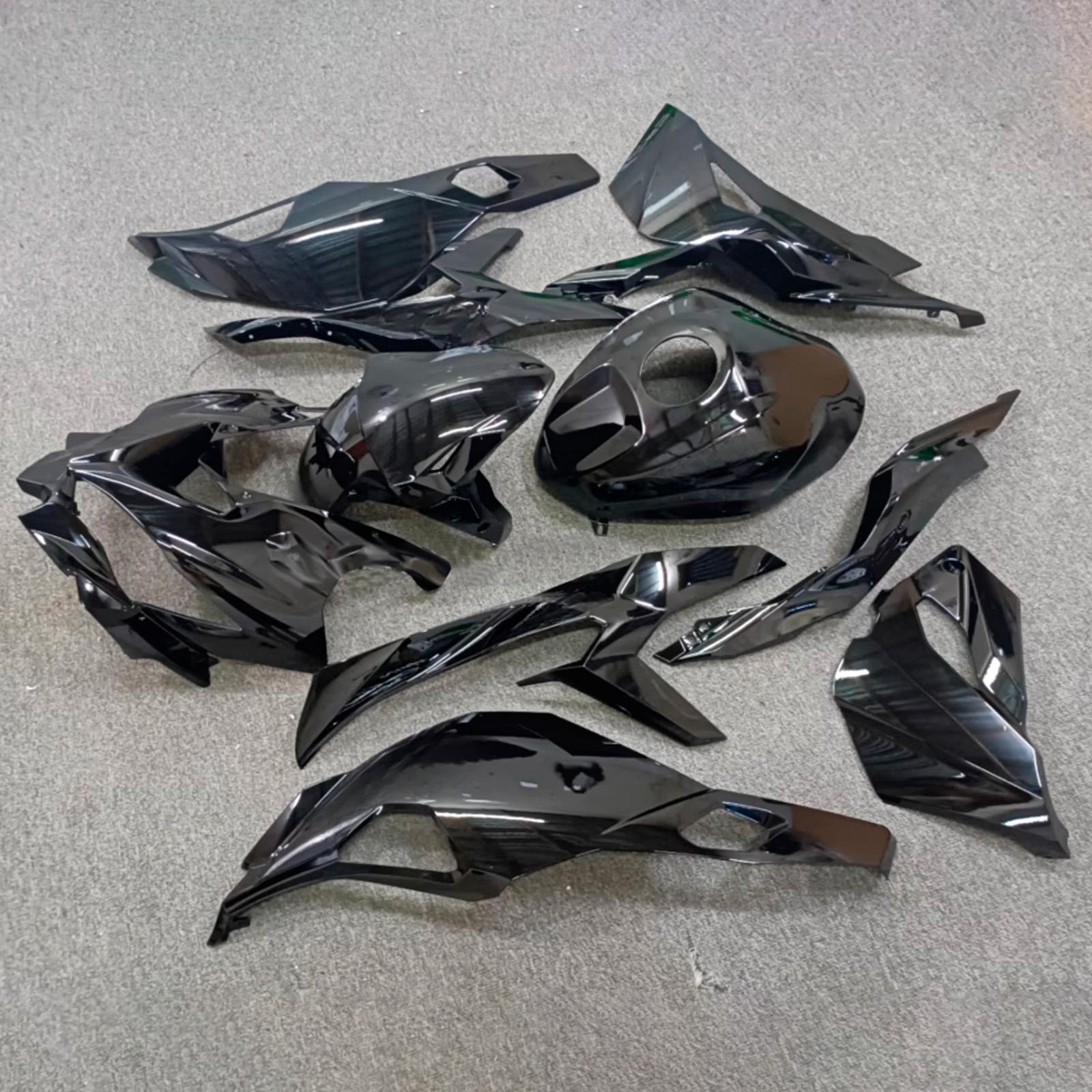 Amotopart 2024-2026 Kawasaki ZX-6R 光沢のあるブラック、ホワイト