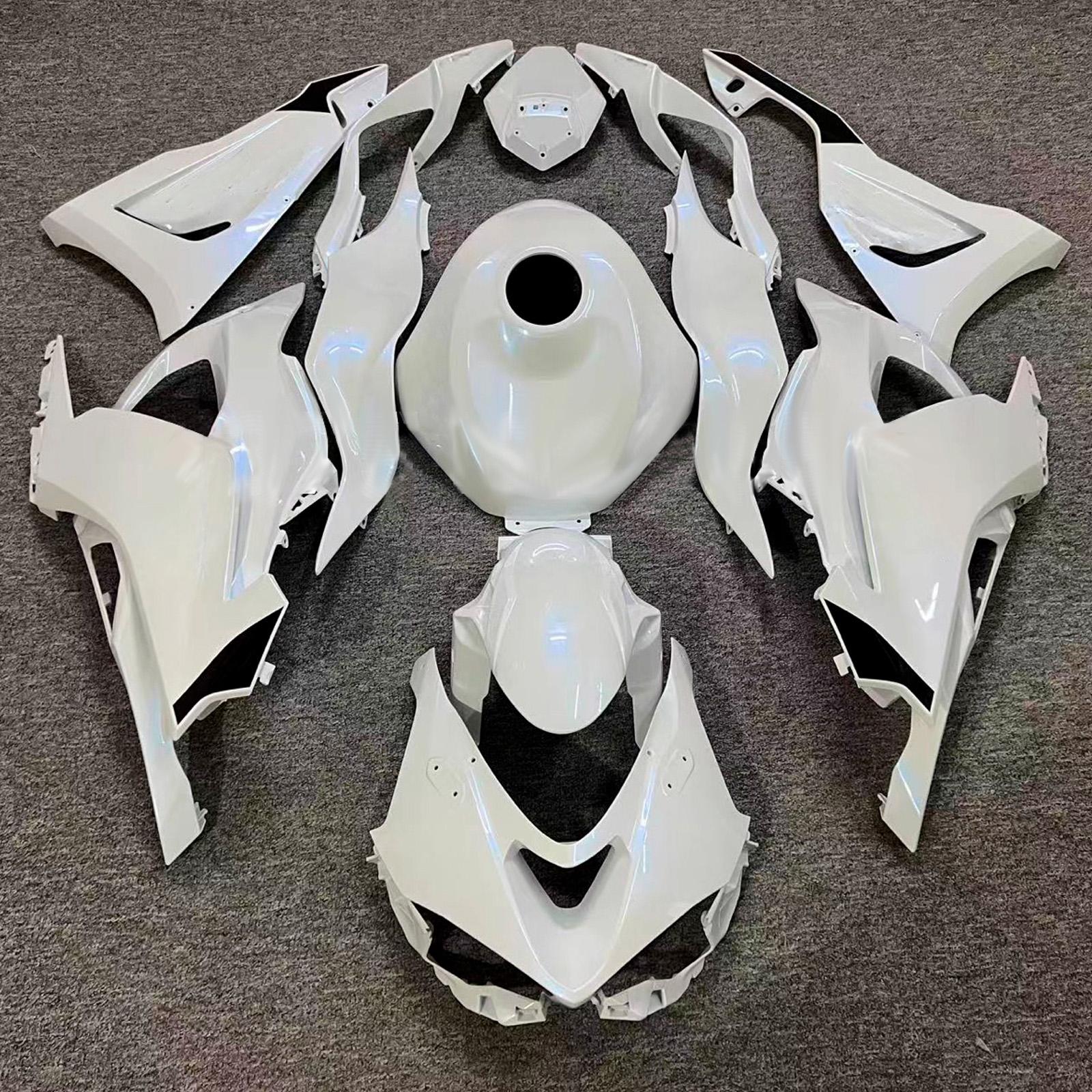 Amotopart 2024-2026 Kawasaki ZX-6R White Fairing Kit
