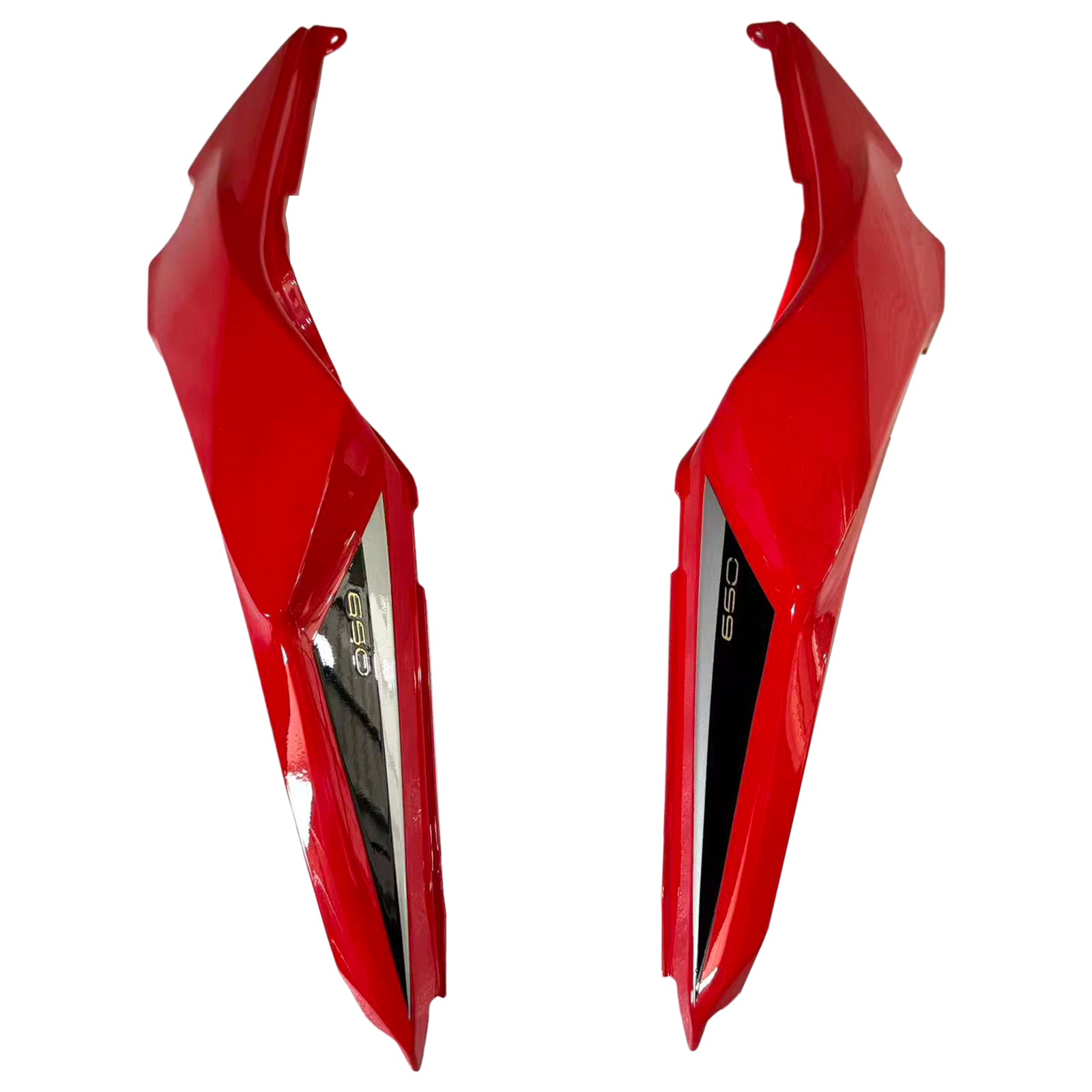 Amotopart 2020-2023 Kawasaki Z650 Red Black Fairing Kit