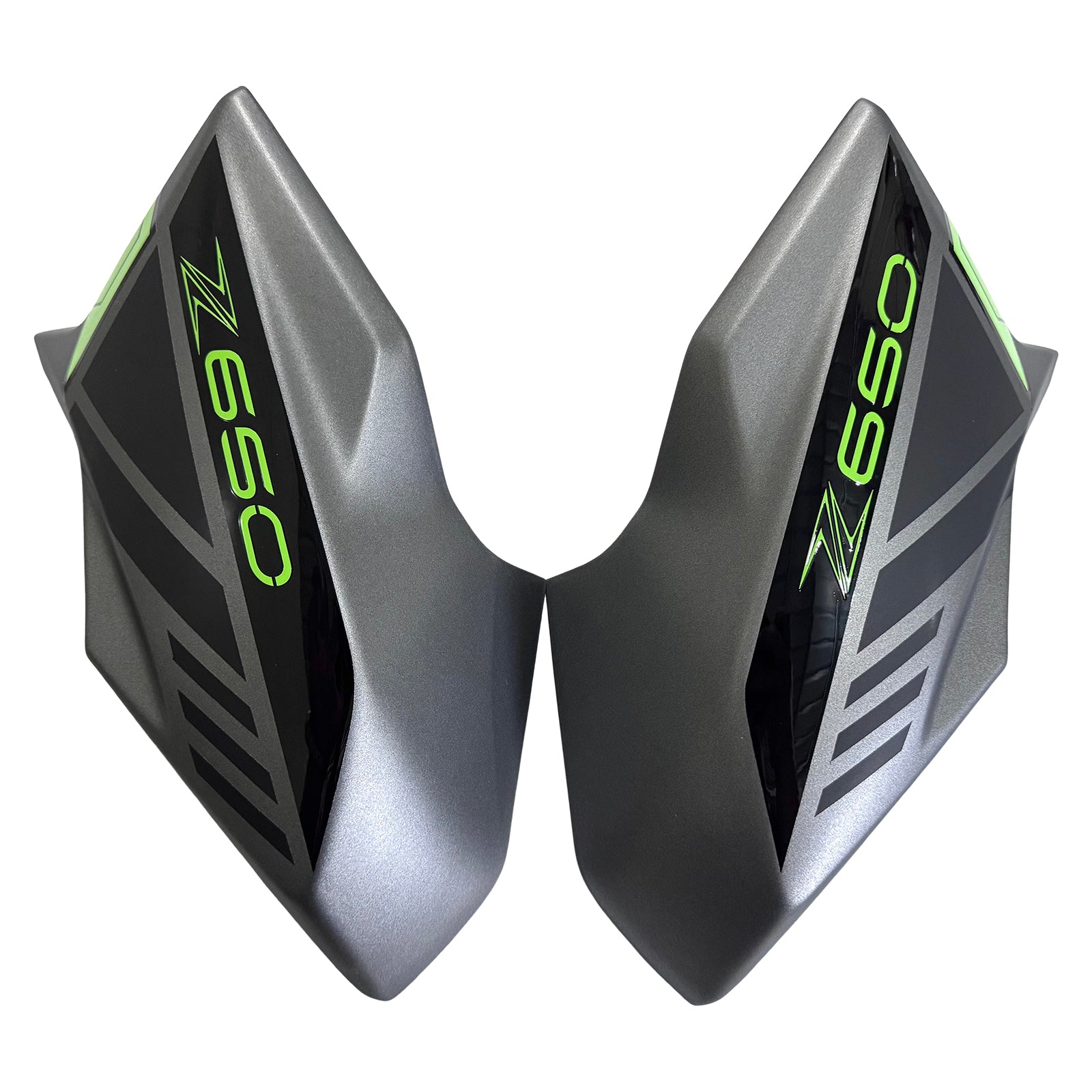 Amotopart 2020-2025 Kawasaki Z650 Black Green Fairing Kit