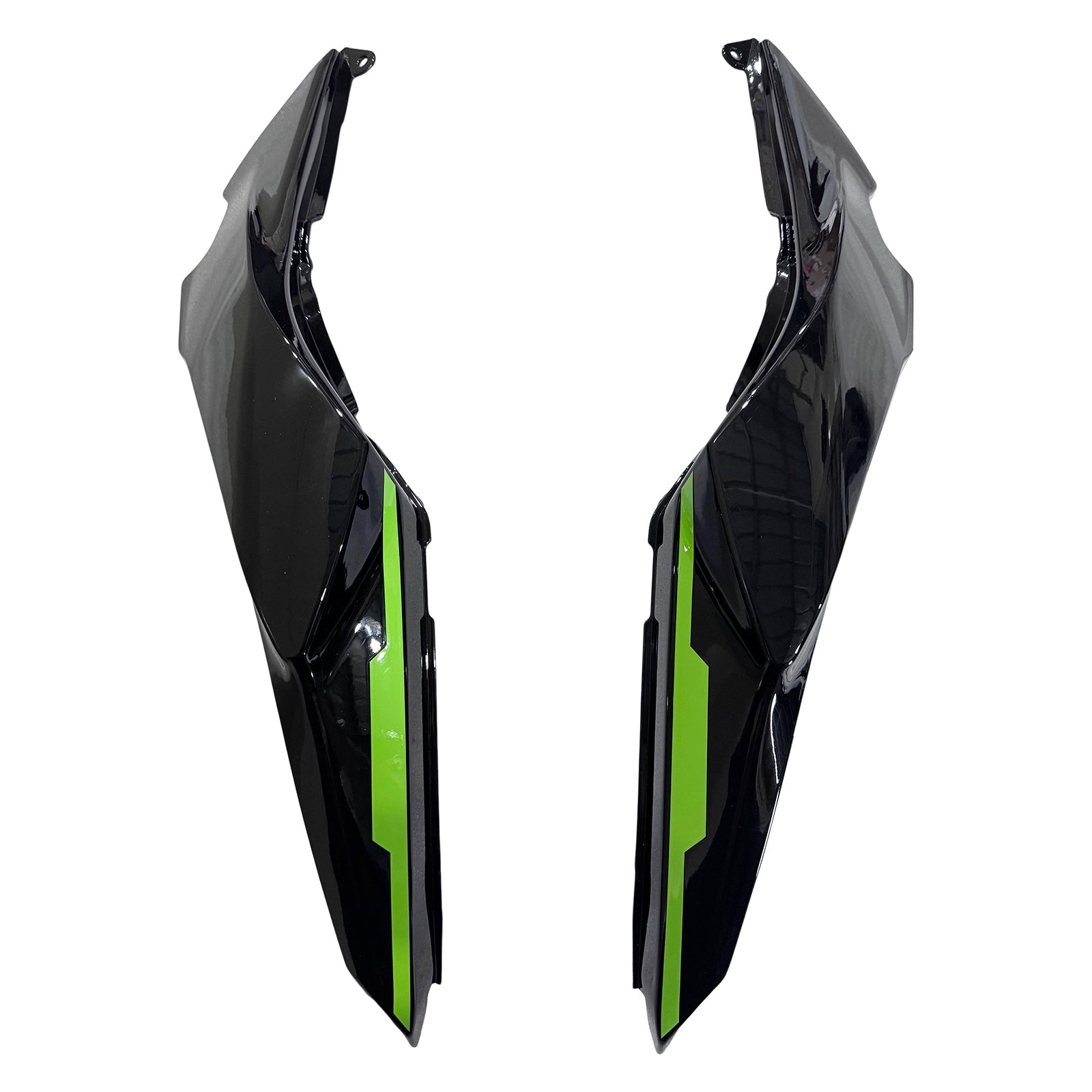 Amotopart 2020-2025 Kawasaki Z650 Black Green Fairing Kit