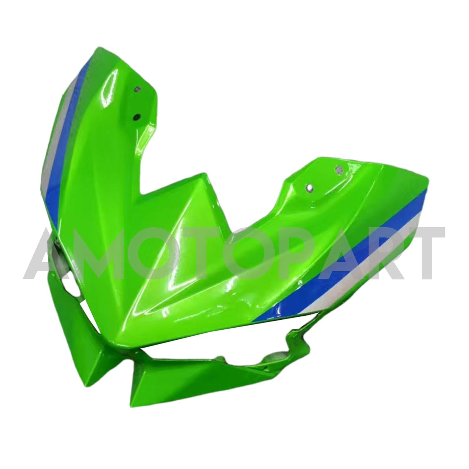 Amotopart 2024-2025 Kawasaki Ninja 500 White Green Black Fairing Kit