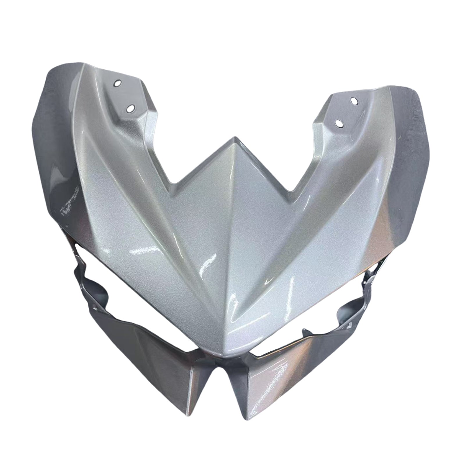 Amotopart 2024-2026 Kawasaki Ninja 500 Kit de carenado plateado metálico