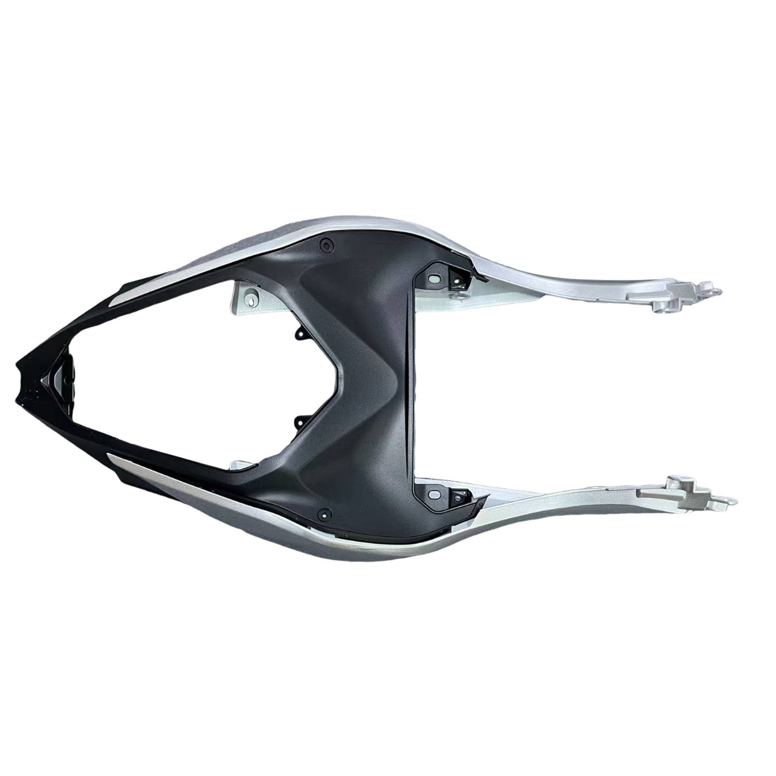 Amotopart 2024-2026 Kawasaki Ninja 500 Kit de carenado plateado metálico