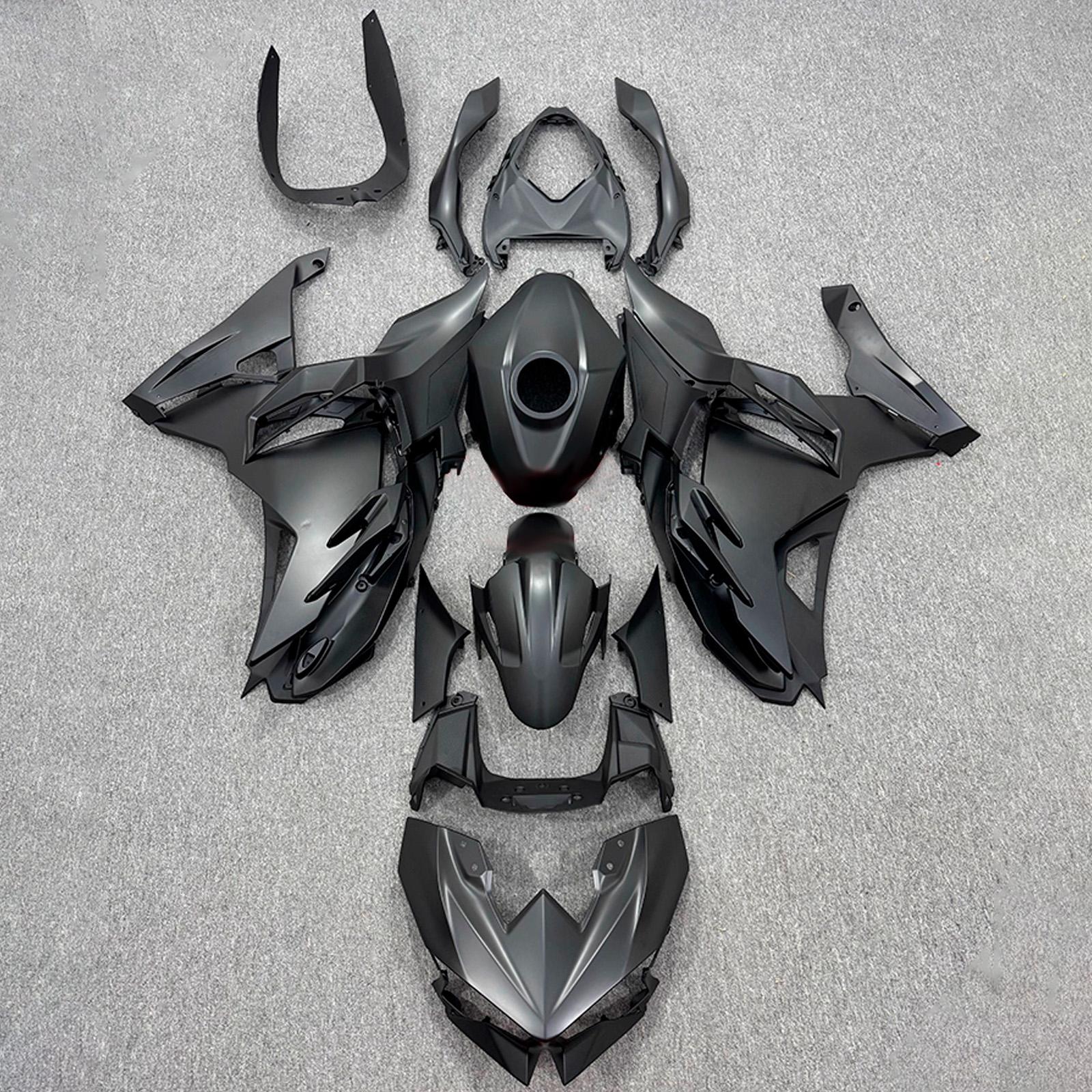Amotopart 2024-2026 Kawasaki Ninja 500 Black Fairing Kit
