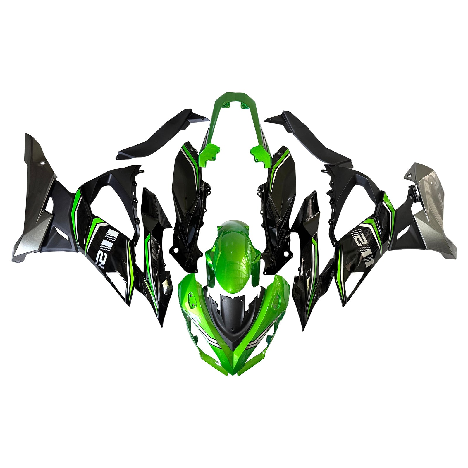 Amotopart 2020-2026 Kawasaki Z1000SX Ninja 1000SX/1100SX Black Green G