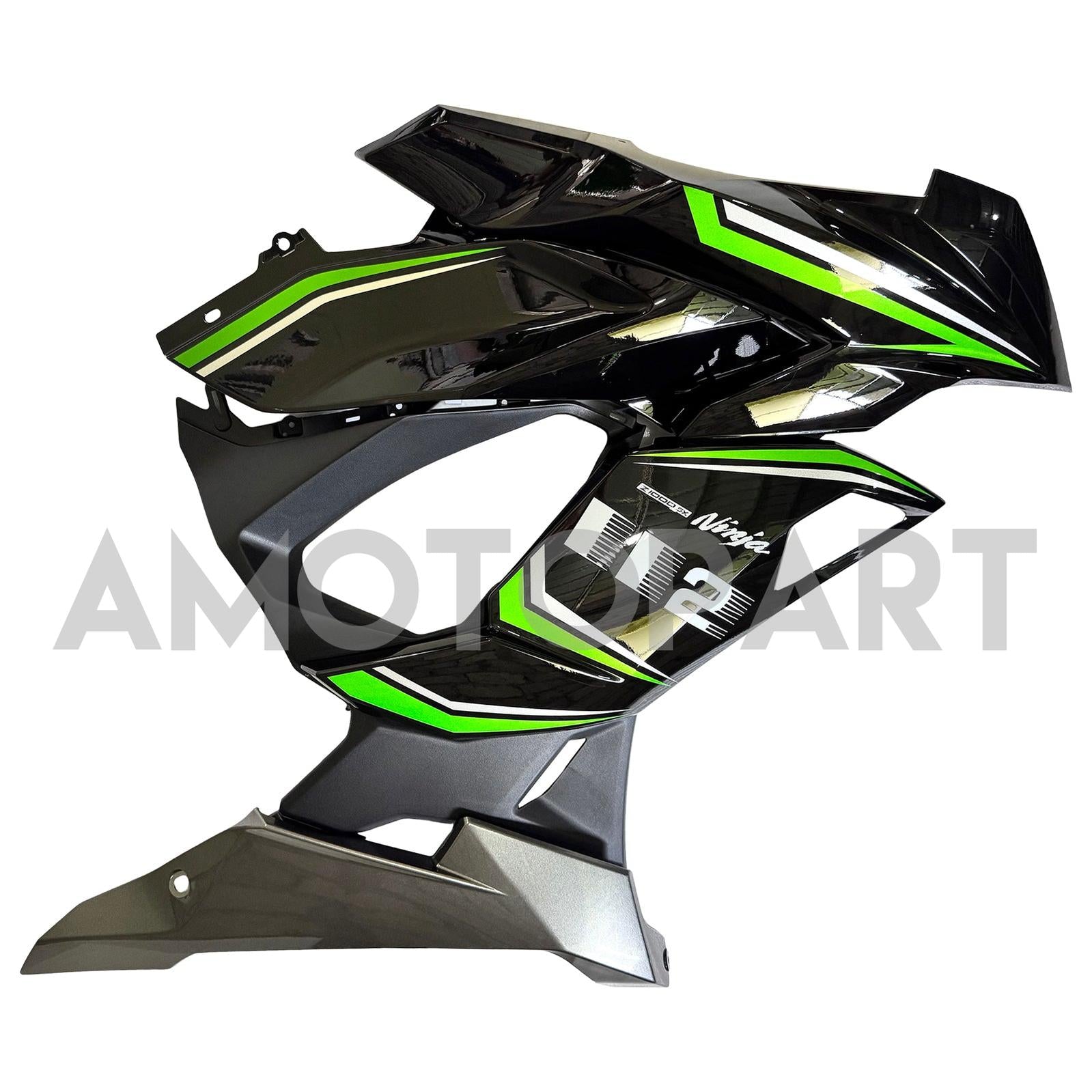 Amotopart 2020-2025 Kawasaki Z1000SX Ninja 1000SX/1100SX Black Green Grey Fairing Kit