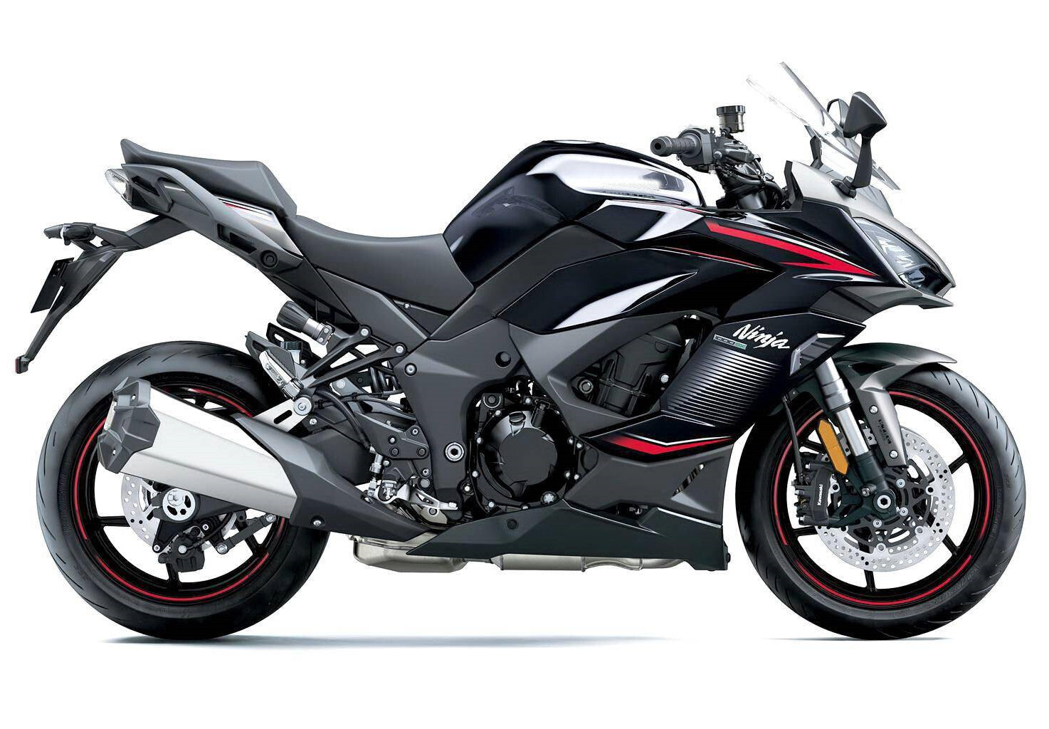 Amotopart 2020-2026 Kawasaki Z1000SX Ninja 1000SX/1100SX Black White Line Fairing Kit