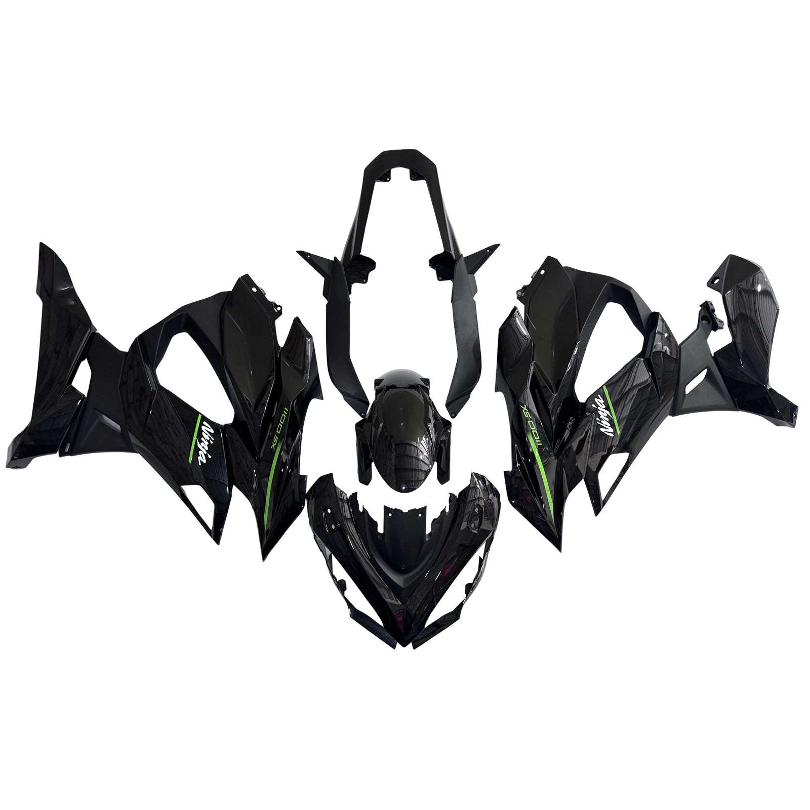 Amotopart 2020-2025 Kawasaki Z1000SX Ninja 1000SX/1100SX Black Fairing Kit