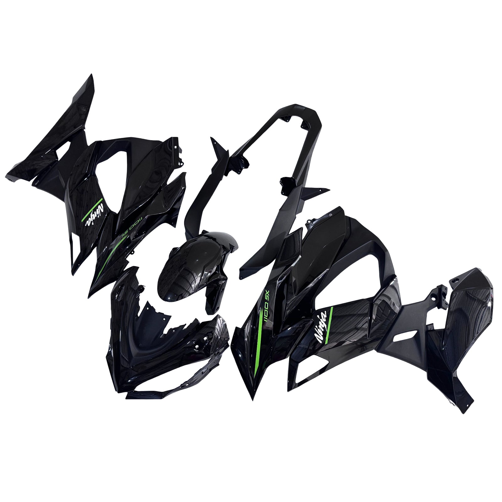 Amotopart 2020-2025 Kawasaki Z1000SX Ninja 1000SX/1100SX Black Fairing Kit
