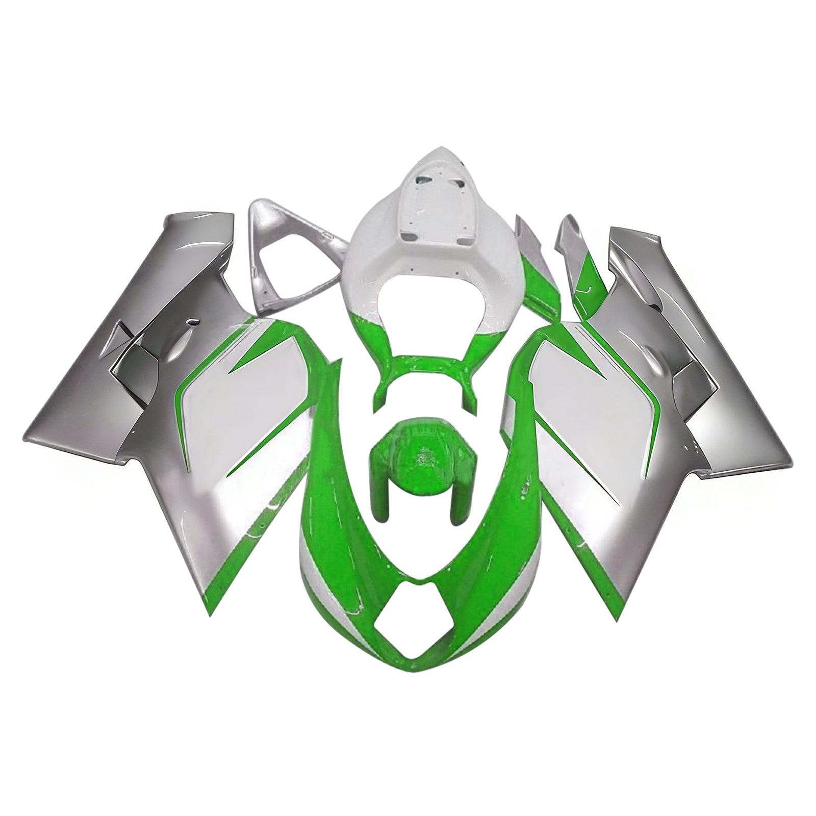Amotopart 2005-2007 MV Agusta F4 1000 Green&Silver Fairing Kit