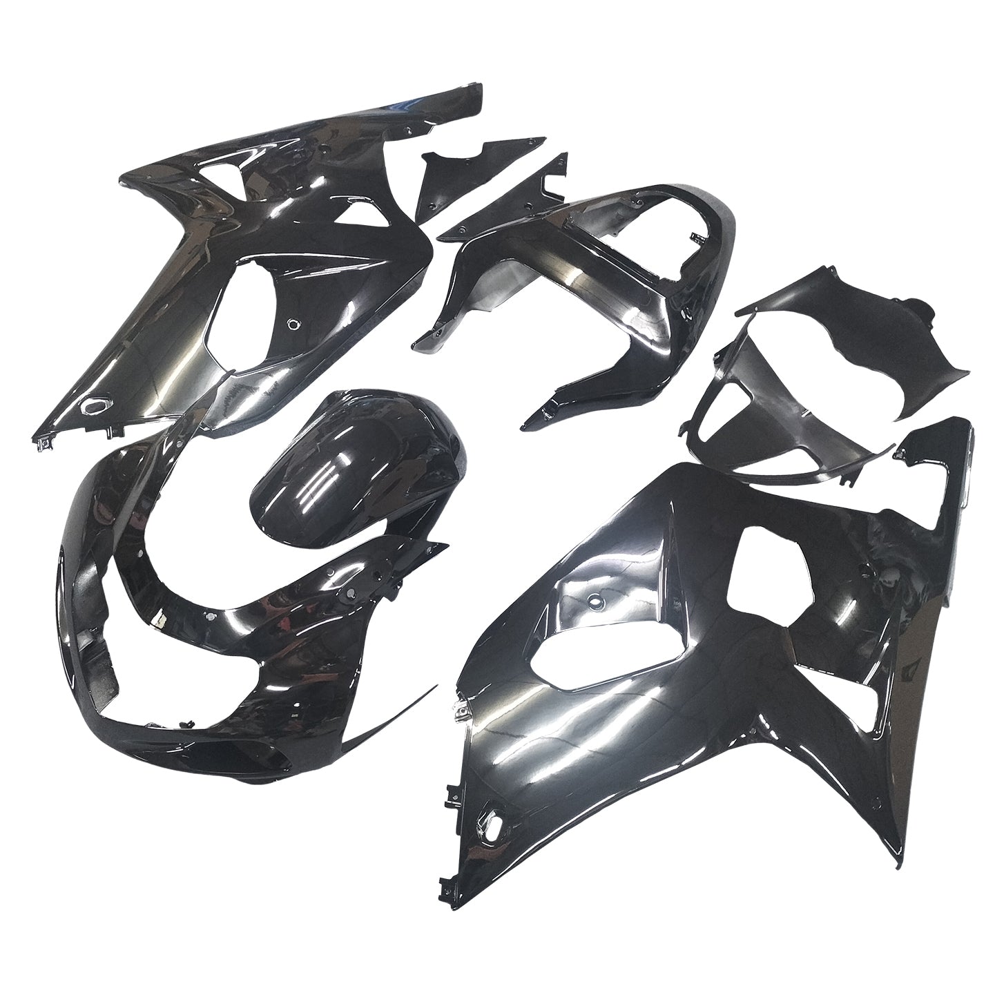 Amotopart 2001-2003 Suzuki GSXR 600 Fairing Glossy Black Kit