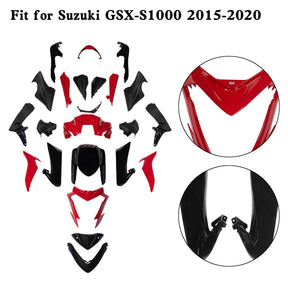 Amotopart 2015-2020 Suzuki GSX-S 1000 Red Fairing Kit