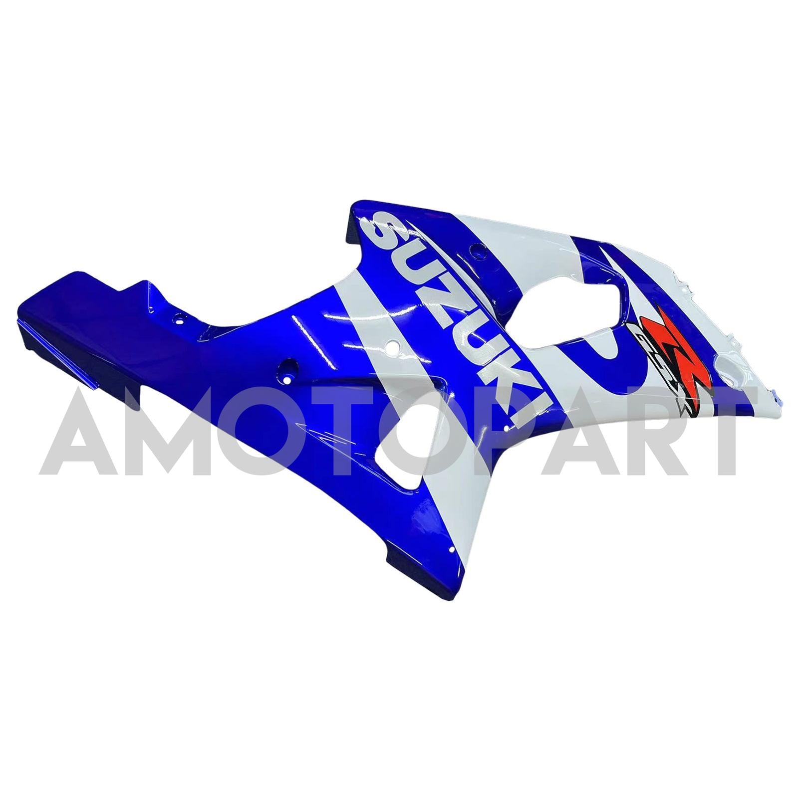 Amotopart 2000-2002 Suzuki GSXR1000 Fairing Blue&White Style3 Kit