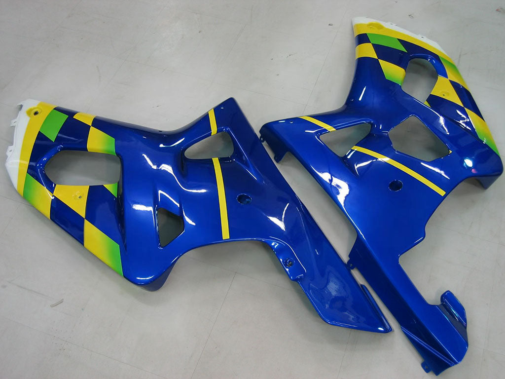 Amotopart 2000-2002 Suzuki GSXR1000 Fairing Blue&Yellow Kit