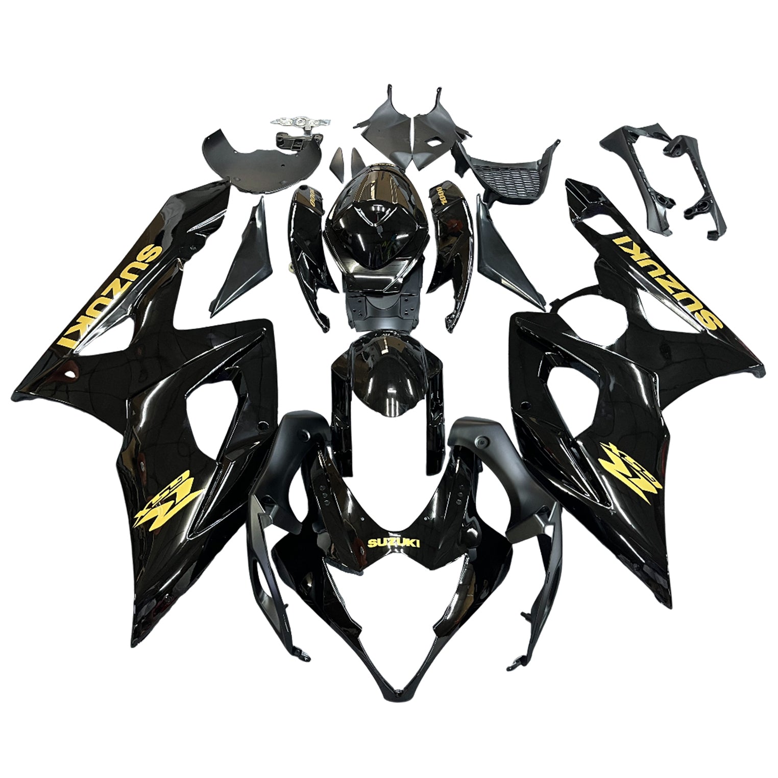 Amotopart 2005-2006 Suzuki GSXR1000 Fairing Black&Gold Kit