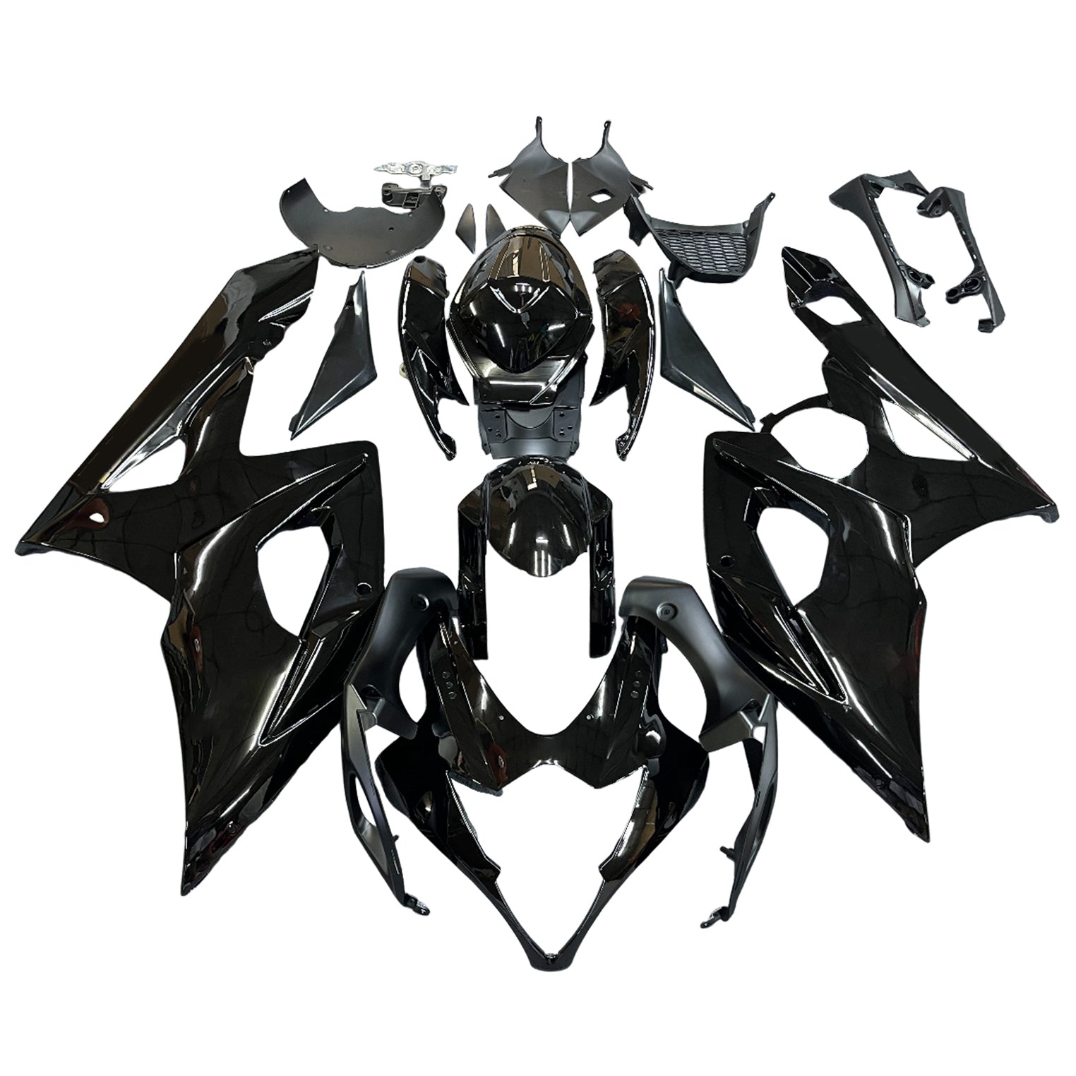 Amotopart 2005-2006 Suzuki GSXR1000 Fairing Black Kit