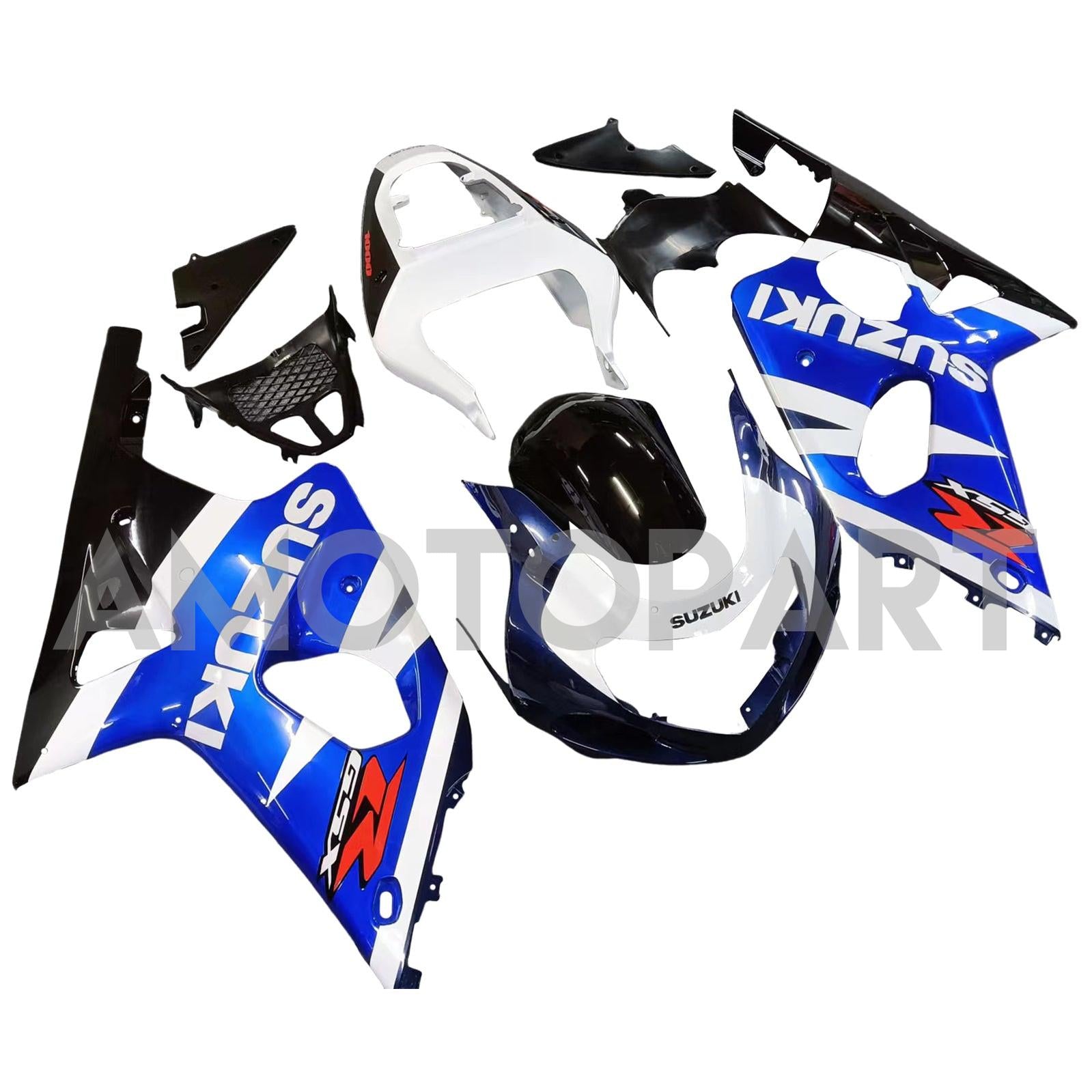 Amotopart 2000-2002 Suzuki GSXR1000 Verkleidung Blue Kit