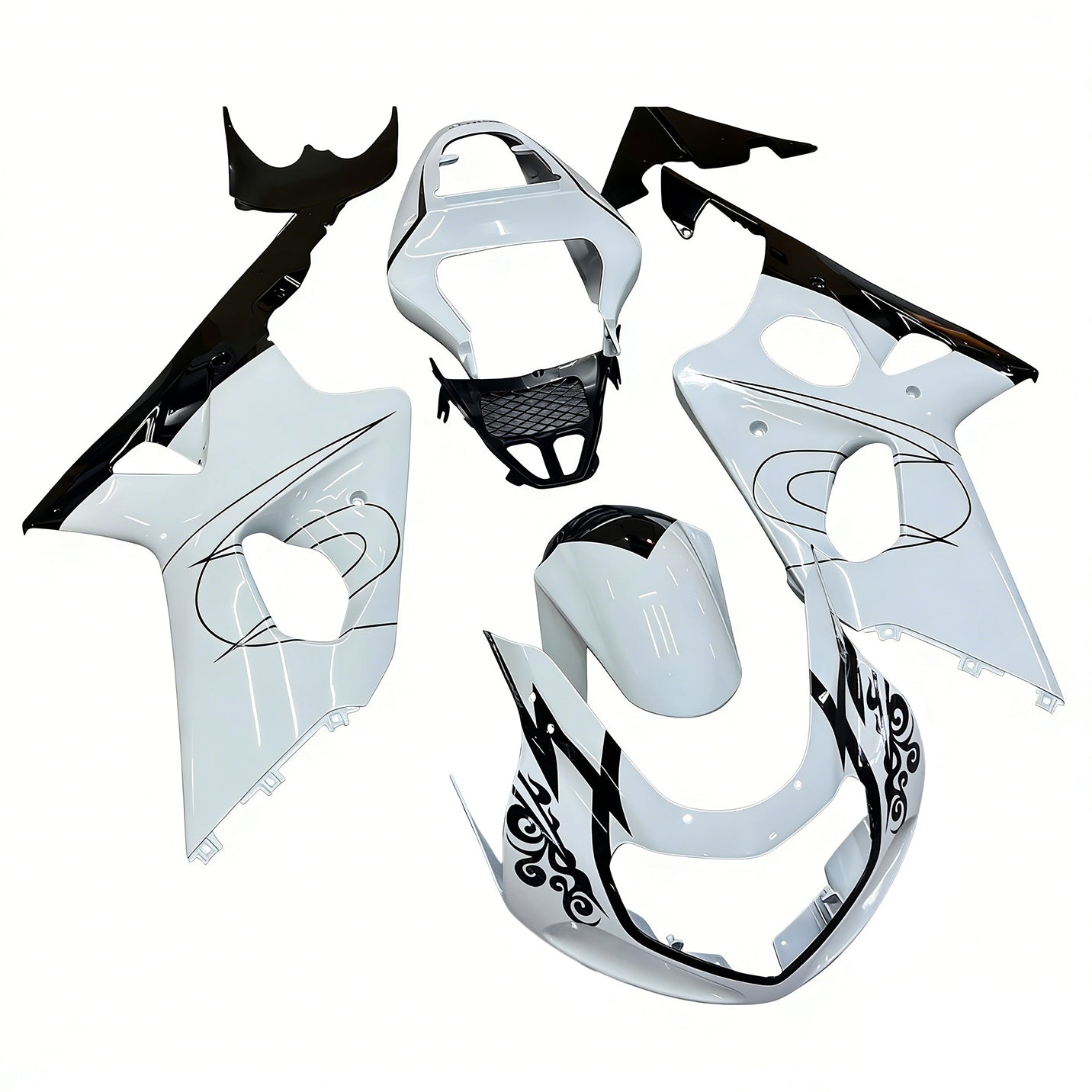 Kit carenatura bianca Amotopart 2000-2002 Suzuki GSXR1000