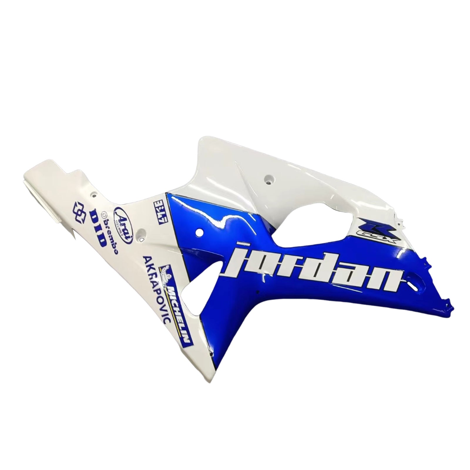 Kit carenatura bianco e blu Amotopart 2000-2002 Suzuki GSXR1000