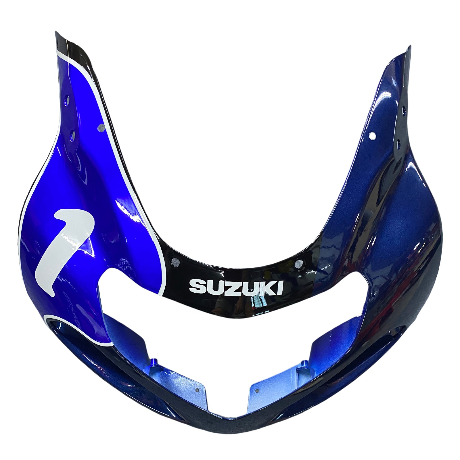 Amotopart Suzuki 2000–2002 GSXR1000 Weiß Blau Verkleidungsset
