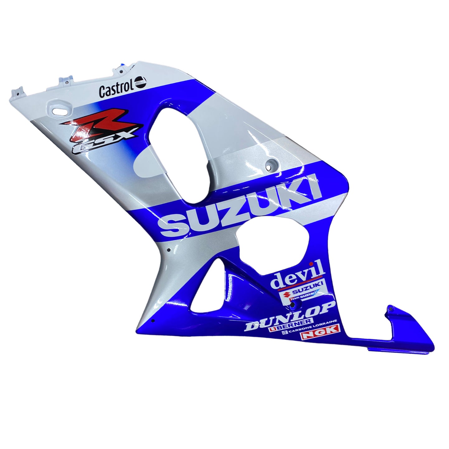 Kit carena Amotopart Suzuki 2000-2002 GSXR1000 bianco blu